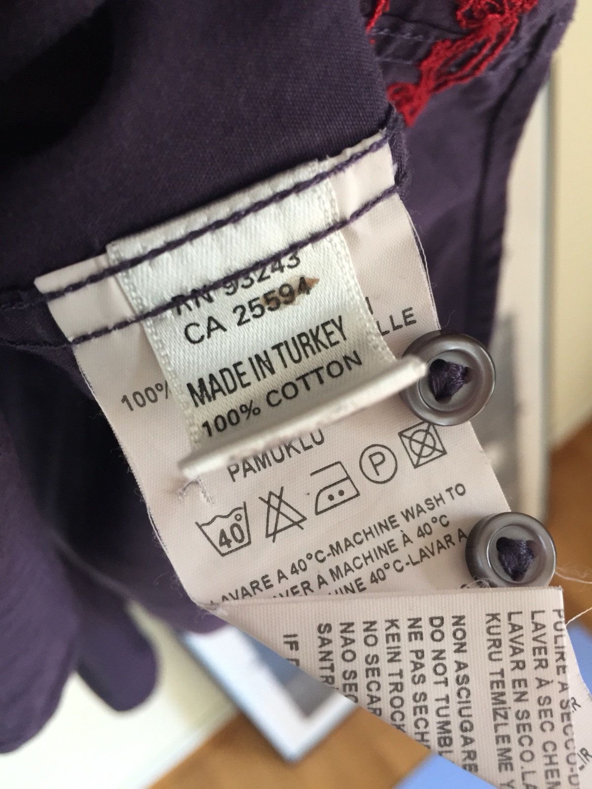 Diesel Diesel Purple Cotton Elegant Shirt Size US L / EU 52-54 / 3 - 3 Thumbnail
