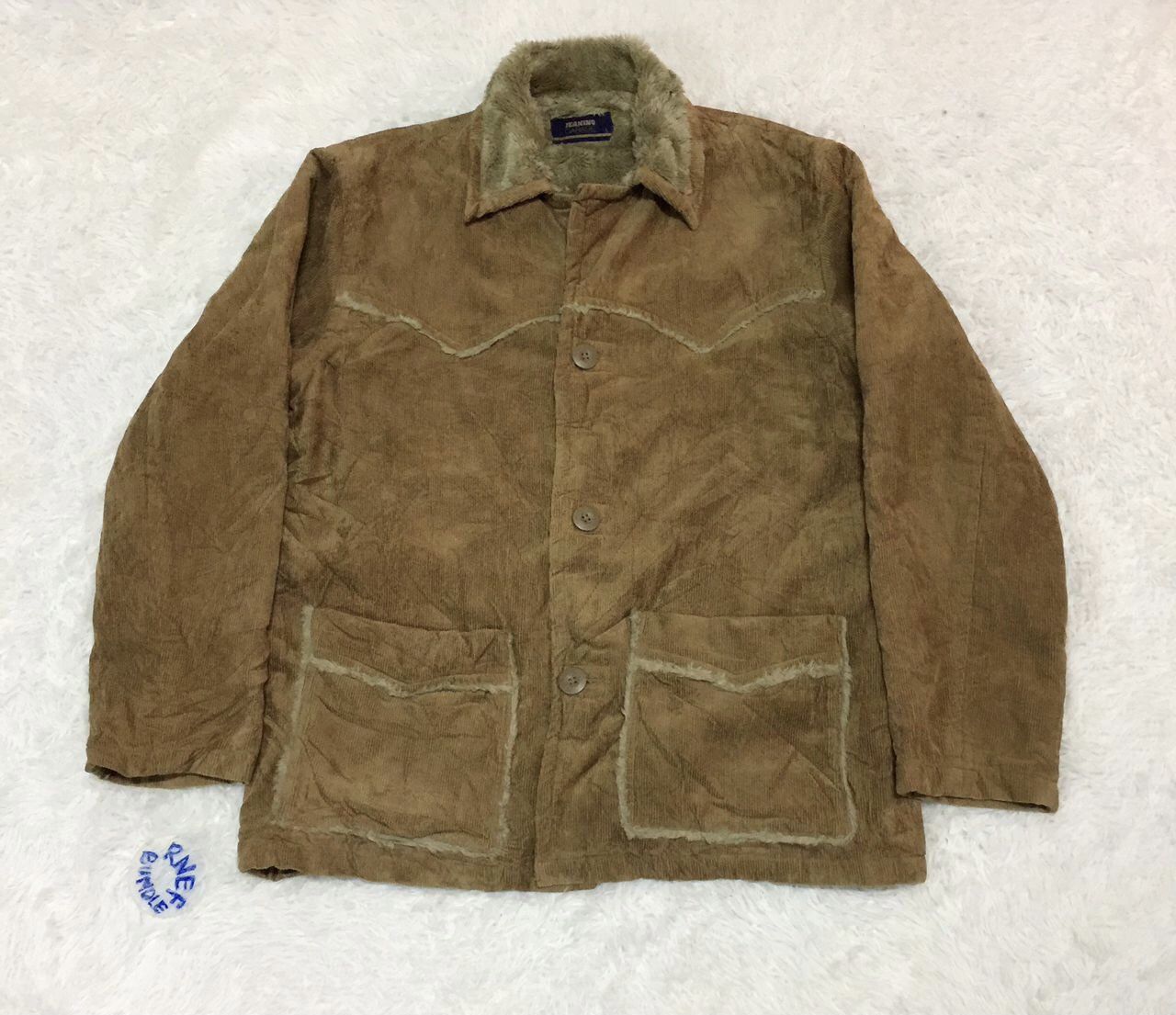 Japanese Brand Jeaning Garage jacket sherpa linen Size US L / EU 52-54 / 3 - 1 Thumbnail