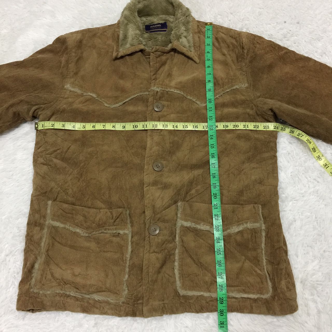 Japanese Brand Jeaning Garage jacket sherpa linen Size US L / EU 52-54 / 3 - 3 Thumbnail