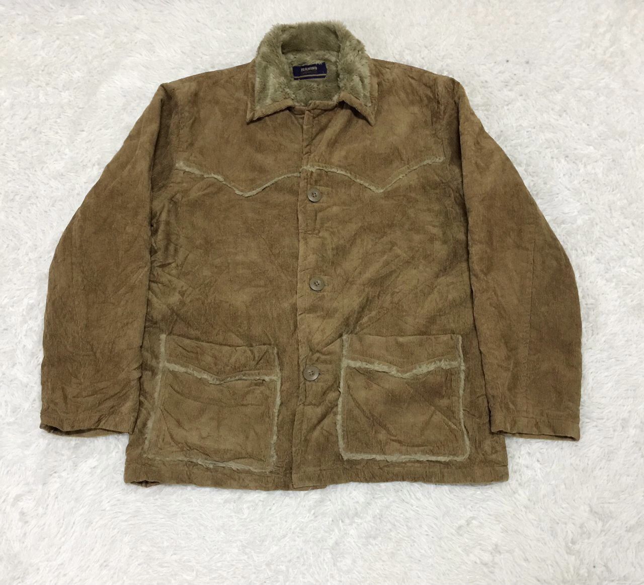 Japanese Brand Jeaning Garage jacket sherpa linen Size US L / EU 52-54 / 3 - 10 Thumbnail