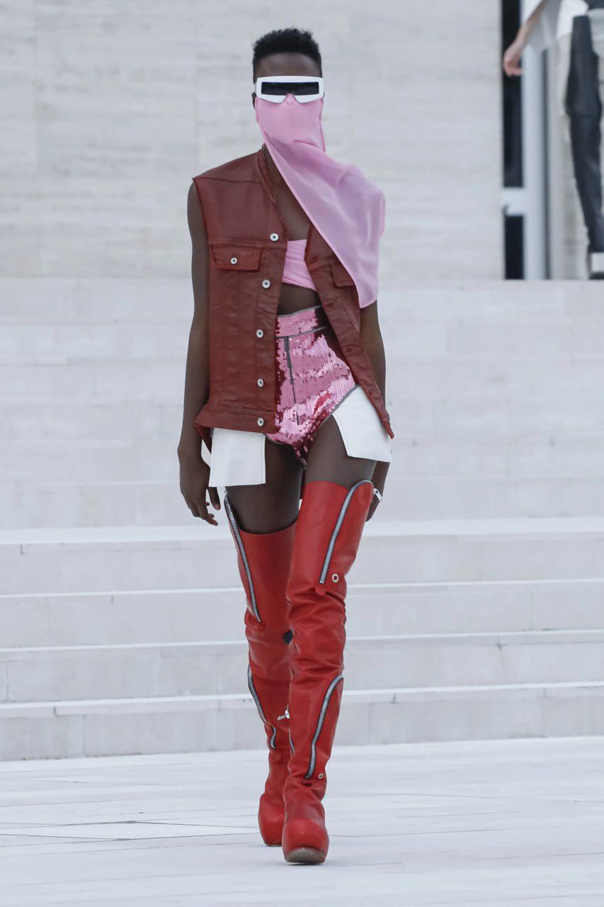 Rick Owens Rick Owens SS21 Pink Face Mask Size ONE SIZE - 8 Thumbnail