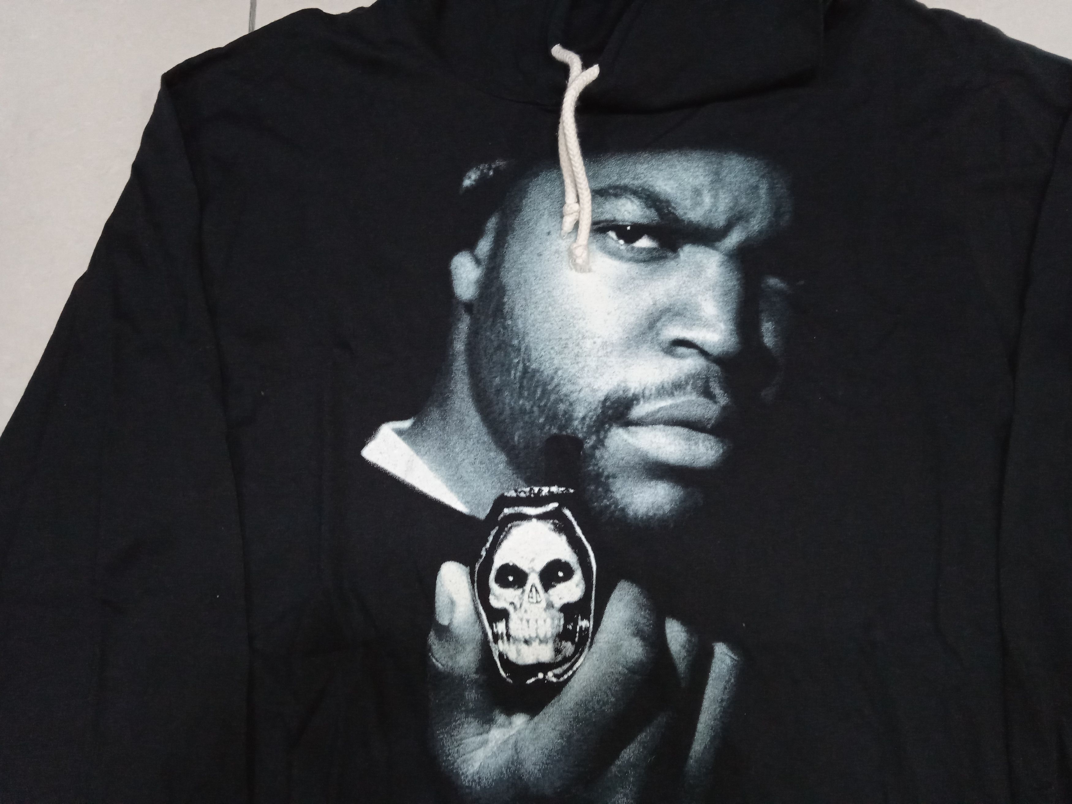 Rap Tees × Vintage Vintage Ice Cube The Predator 1992 Hooded Longsleeve Shirt Size US L / EU 52-54 / 3 - 5 Thumbnail
