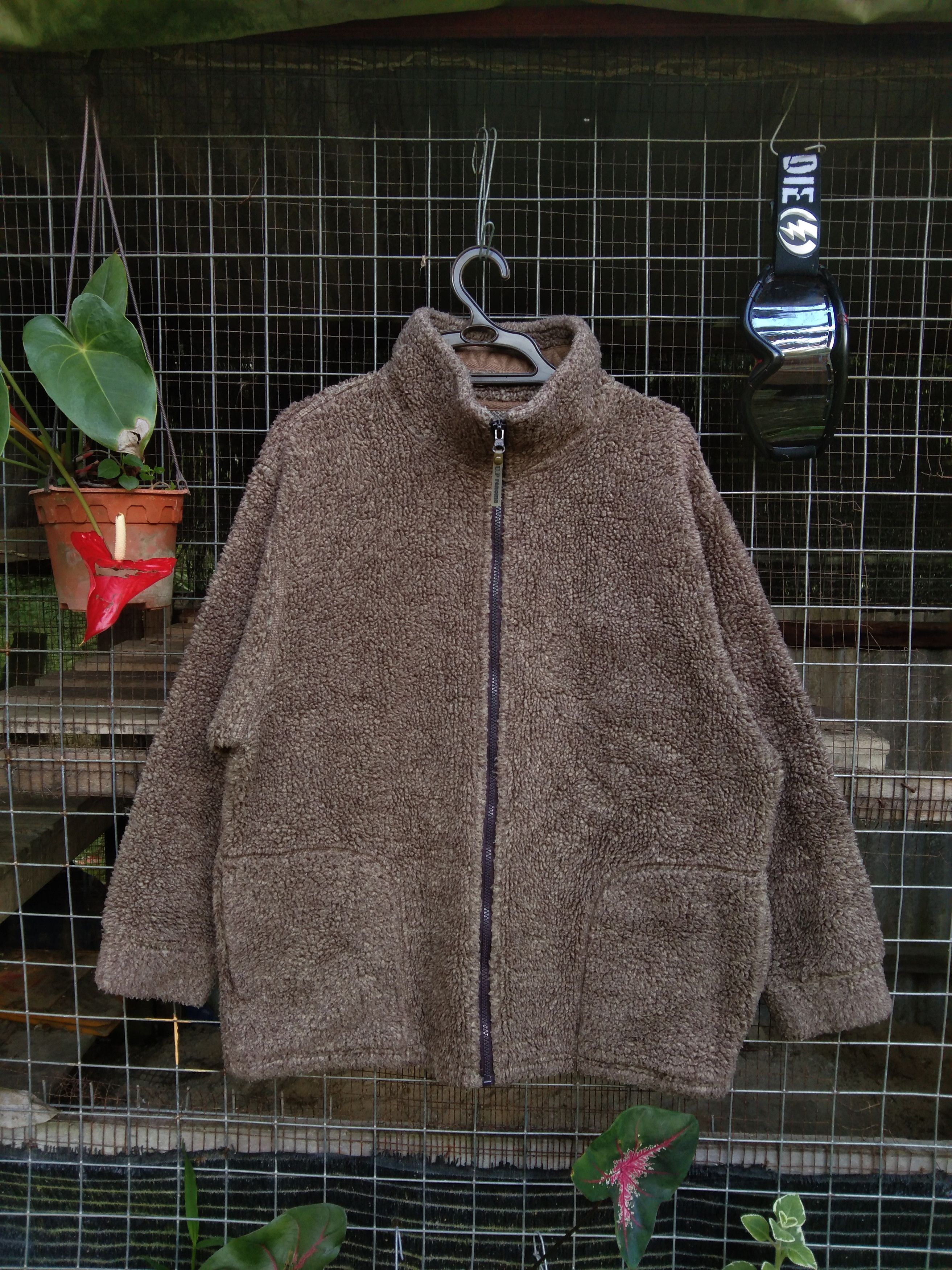 image of Renoma Men's Deep Pile Fleece Sherpa Jacket (Size Large)