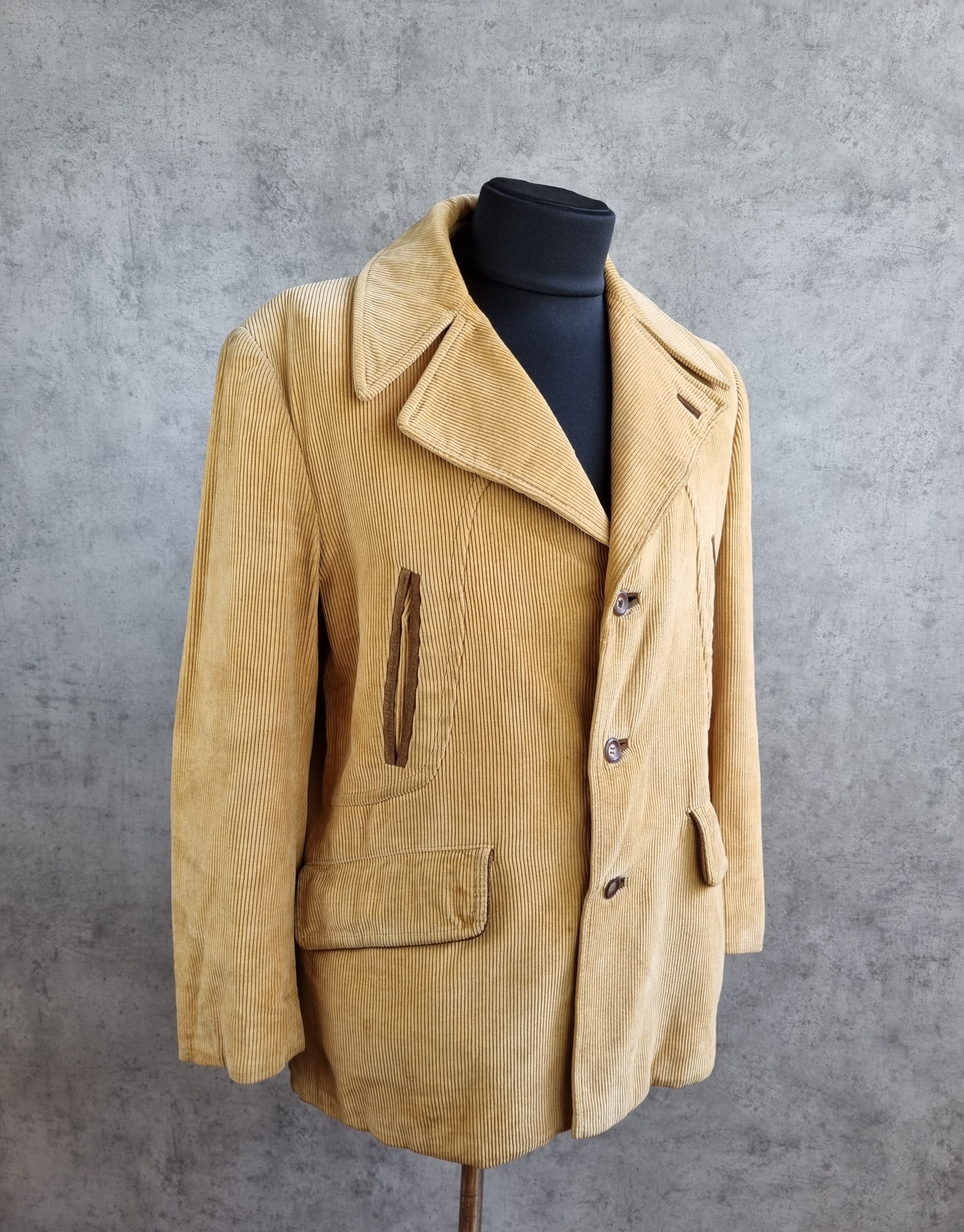 Vintage Rare 70s Hunting Corduroy Jacket Blazer Heavy Duty Size US L / EU 52-54 / 3 - 3 Thumbnail