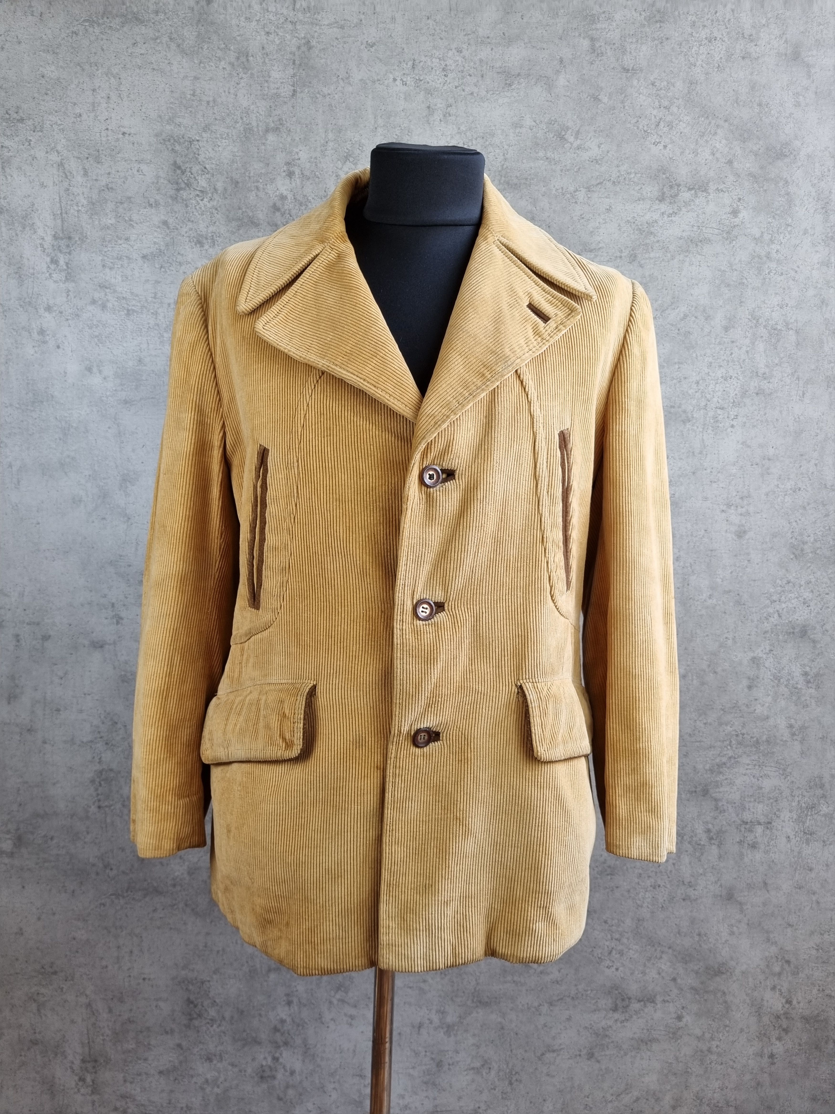 Vintage Rare 70s Hunting Corduroy Jacket Blazer Heavy Duty Size US L / EU 52-54 / 3 - 2 Thumbnail