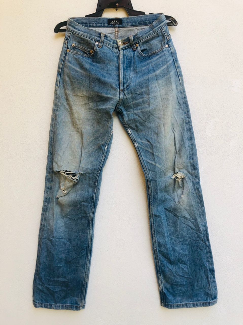 A.P.C. × Vintage Vintage A.P.C Distressed Designer Fashion Style Size US 28 / EU 44 - 1 Thumbnail