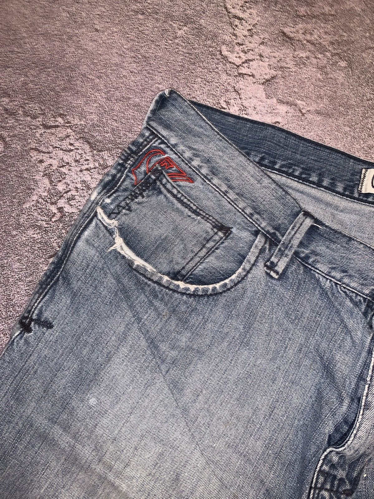 Quicksilver × Quiksilver Vintage quiksilver L denim blue cargo shorts 🩳 surfing style Size US 34 / EU 50 - 11 Thumbnail