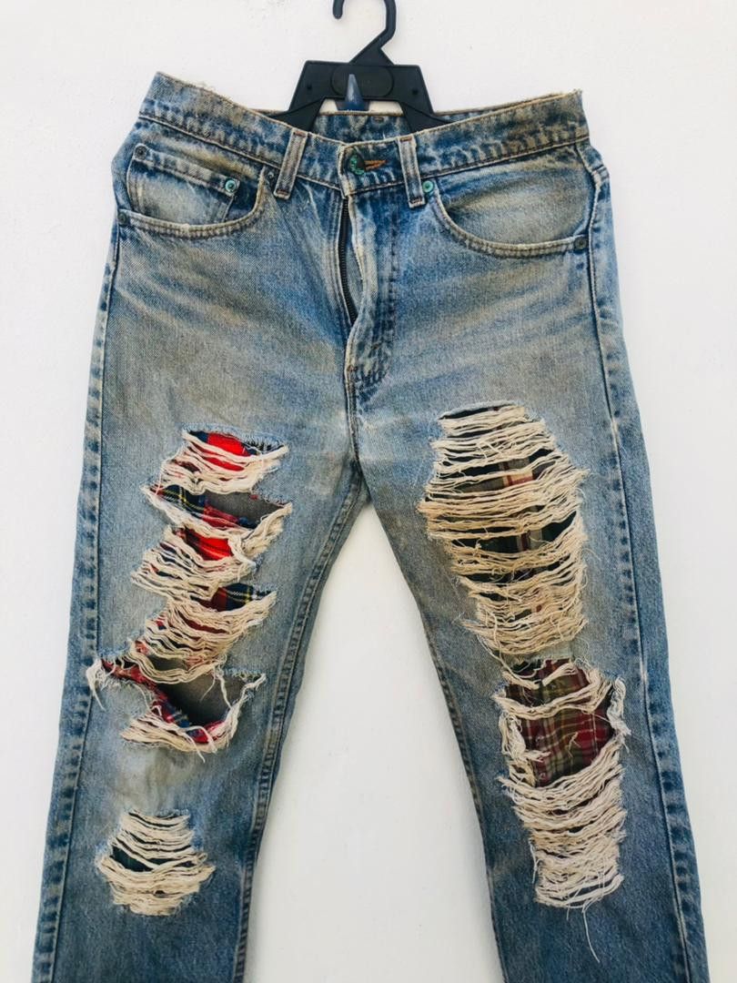 Levi's Vintage Clothing × Vintage Vintage Levis Distressed Designer Fashion Style Size US 30 / EU 46 - 3 Thumbnail