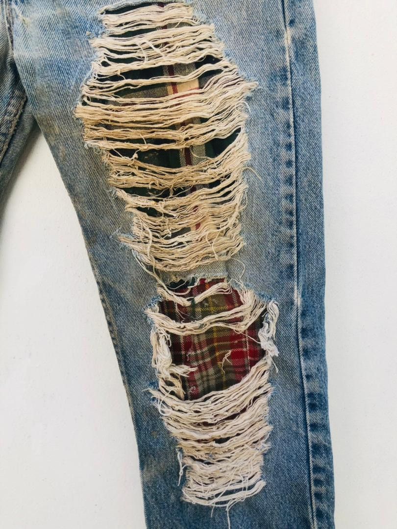 Levi's Vintage Clothing × Vintage Vintage Levis Distressed Designer Fashion Style Size US 30 / EU 46 - 6 Thumbnail