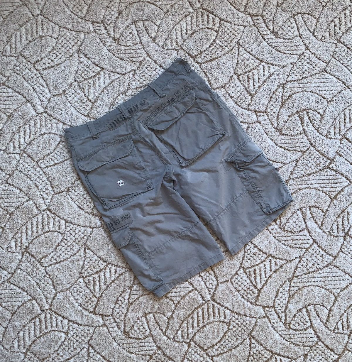 Quicksilver × Quiksilver Vintage quiksilver M faded khaki military cargo shorts 🩳 Size US 34 / EU 50 - 16 Thumbnail