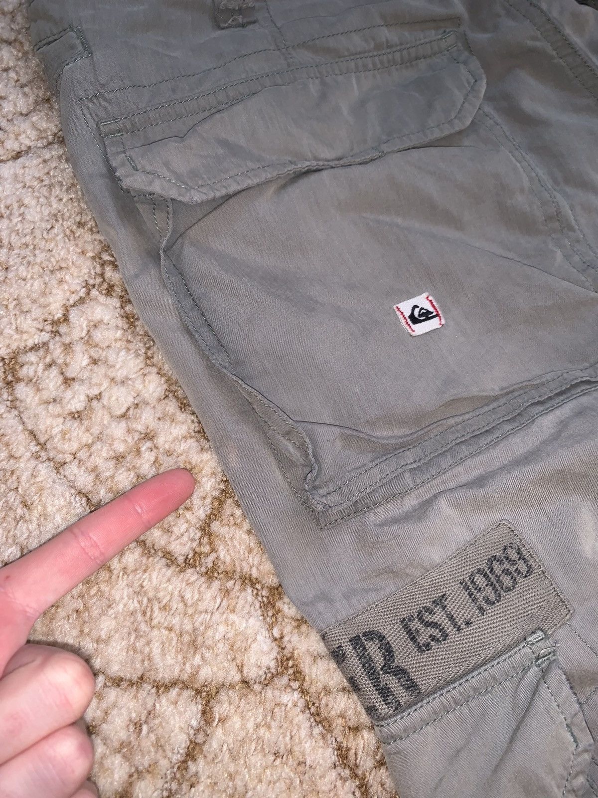 Quicksilver × Quiksilver Vintage quiksilver M faded khaki military cargo shorts 🩳 Size US 34 / EU 50 - 19 Thumbnail