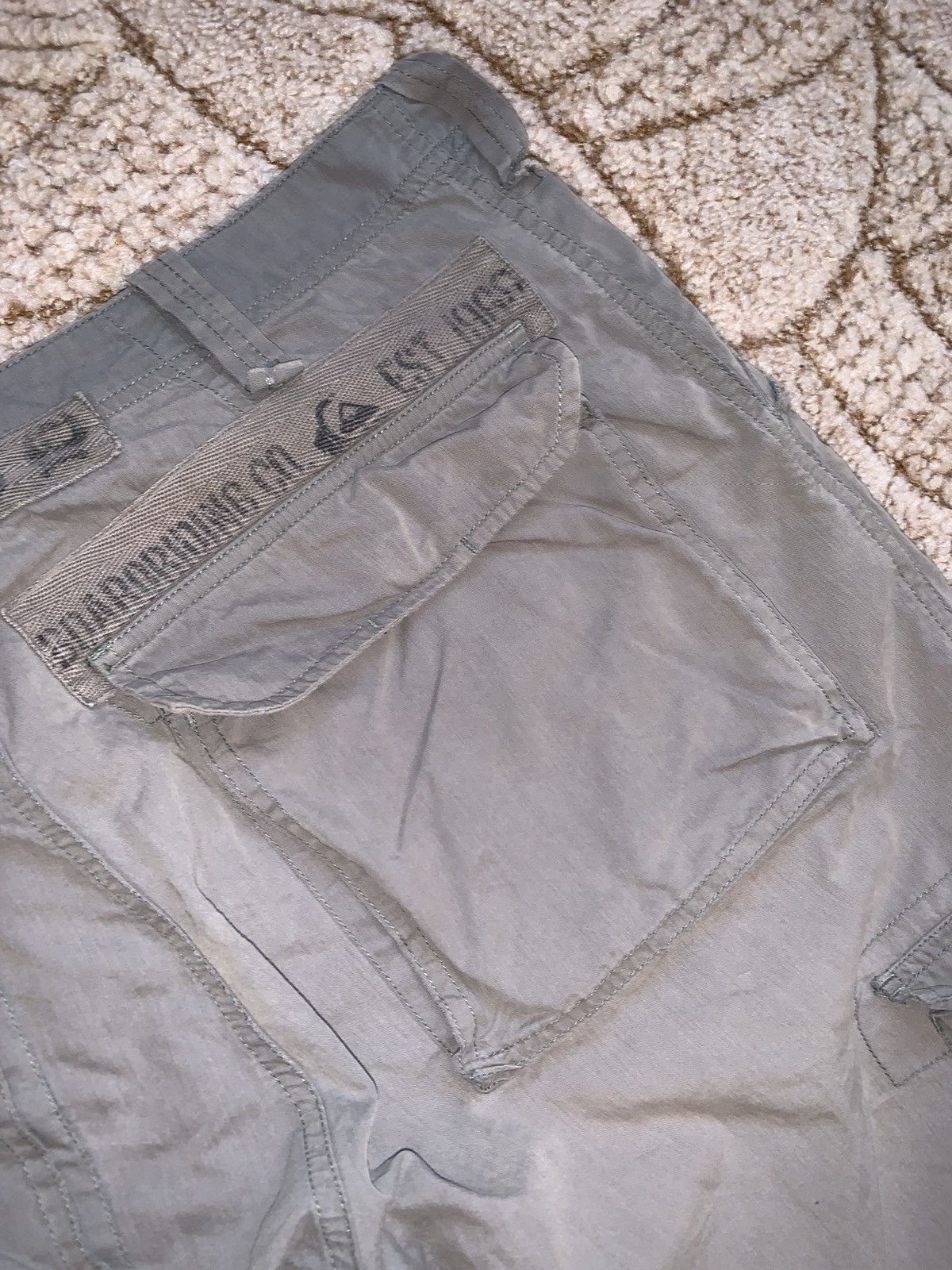 Quicksilver × Quiksilver Vintage quiksilver M faded khaki military cargo shorts 🩳 Size US 34 / EU 50 - 21 Thumbnail