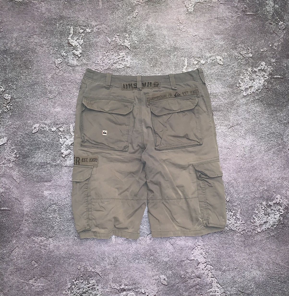 Quicksilver × Quiksilver Vintage quiksilver M faded khaki military cargo shorts 🩳 Size US 34 / EU 50 - 6 Thumbnail