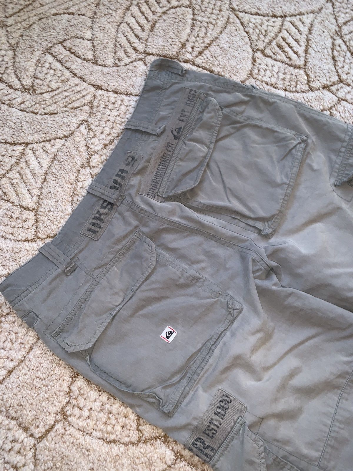 Quicksilver × Quiksilver Vintage quiksilver M faded khaki military cargo shorts 🩳 Size US 34 / EU 50 - 17 Thumbnail