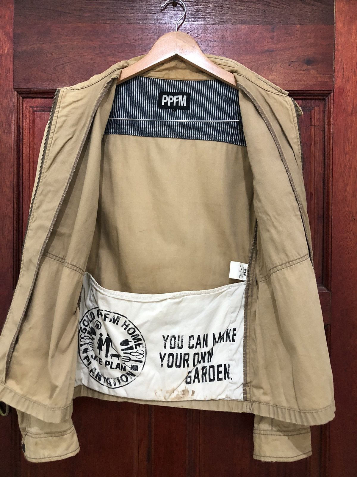 image of Ppfm Peyton Place For Men Zipper Jacket in Brown (Size Large)