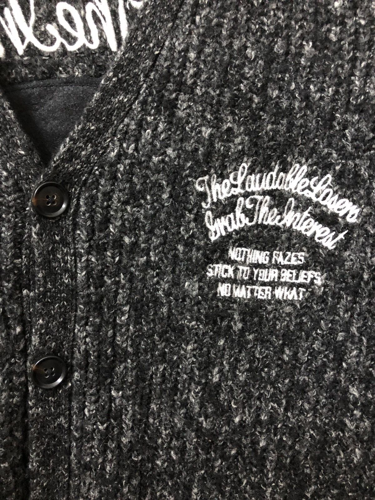 If Six Was Nine Stooges & Co Wool Knit Cardigan Size US M / EU 48-50 / 2 - 18 Thumbnail