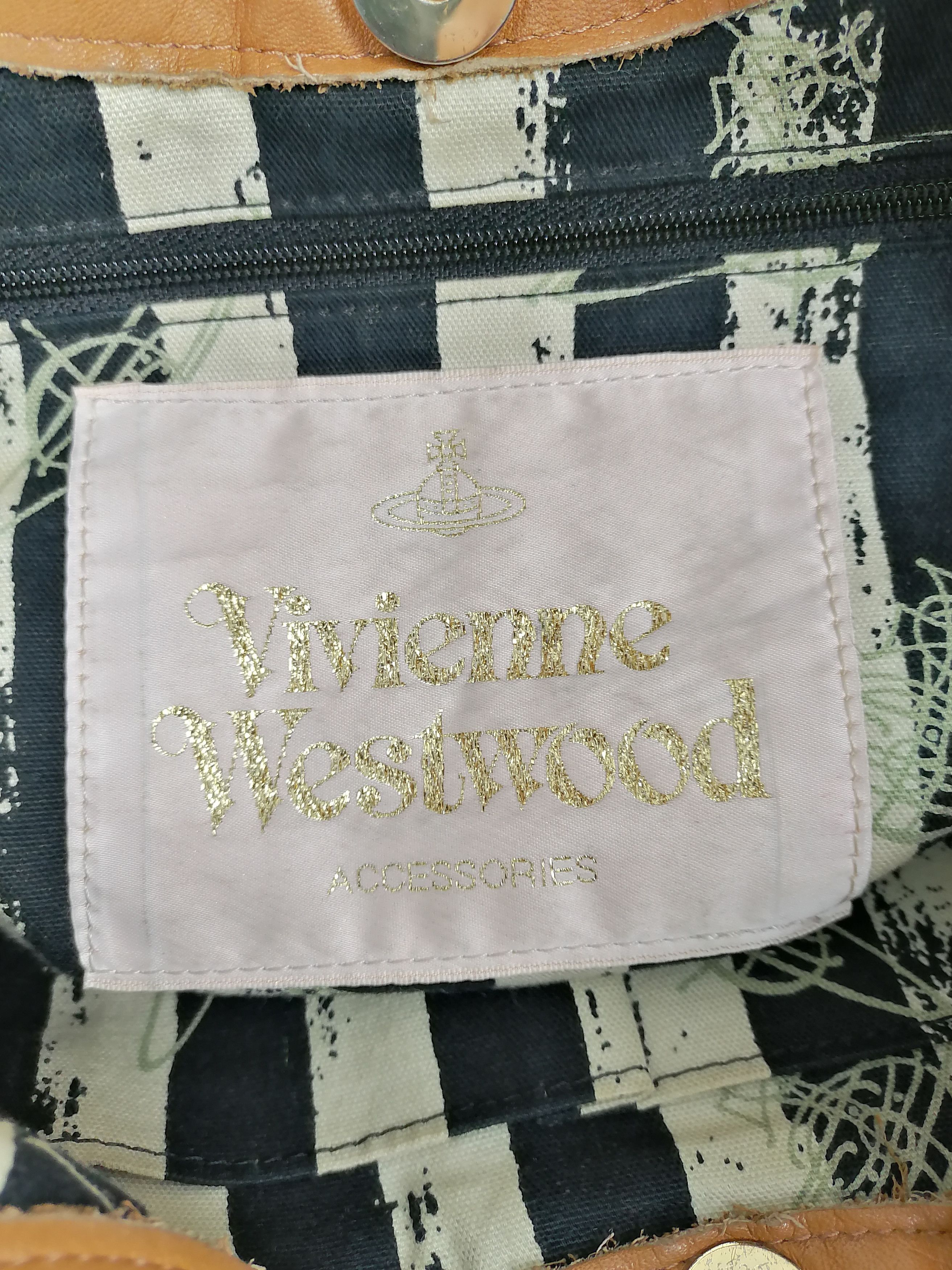 Vivienne Westwood Rare🔥Vivienne Westwood Embossed Orb Logo Leather Bags⚡ Size ONE SIZE - 6 Thumbnail