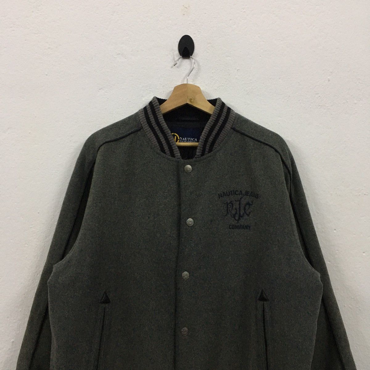 Nautica Rare Nautica Jeans Company Wool Varsity Jacket Size US L / EU 52-54 / 3 - 8 Thumbnail