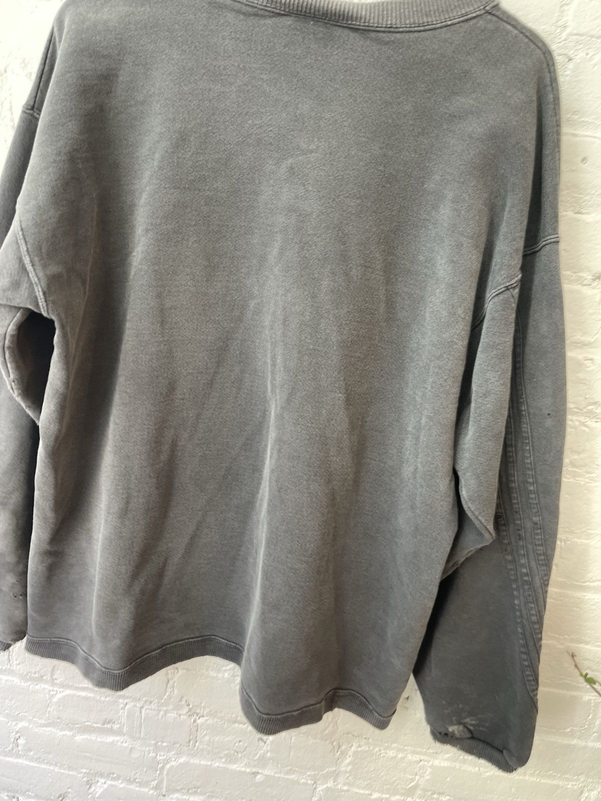 Adidas × Vintage Vintage THRASHED Faded Black Wash XL Adidas Sweater Size US XL / EU 56 / 4 - 11 Thumbnail