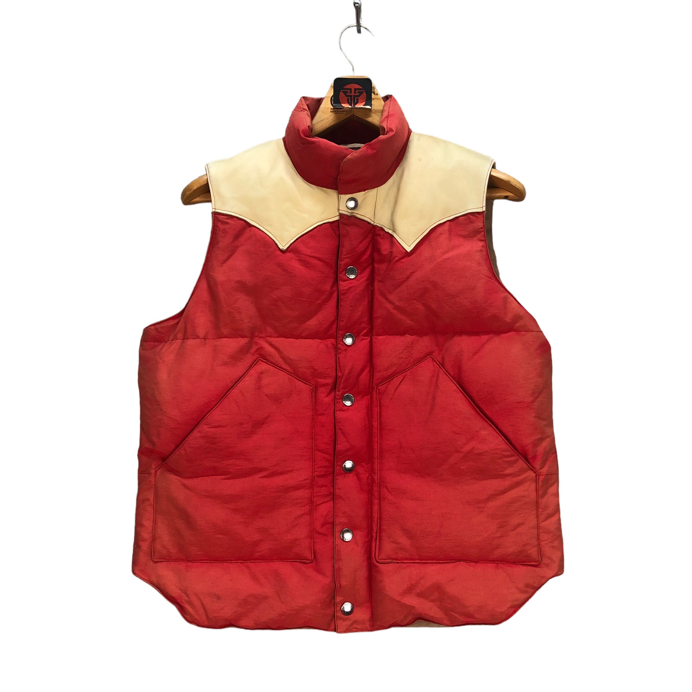 Sugar Cane VINTAGE SUGAR CANE LEATHER PART DOWN VEST #7276-124 Size US M / EU 48-50 / 2 - 1 Thumbnail