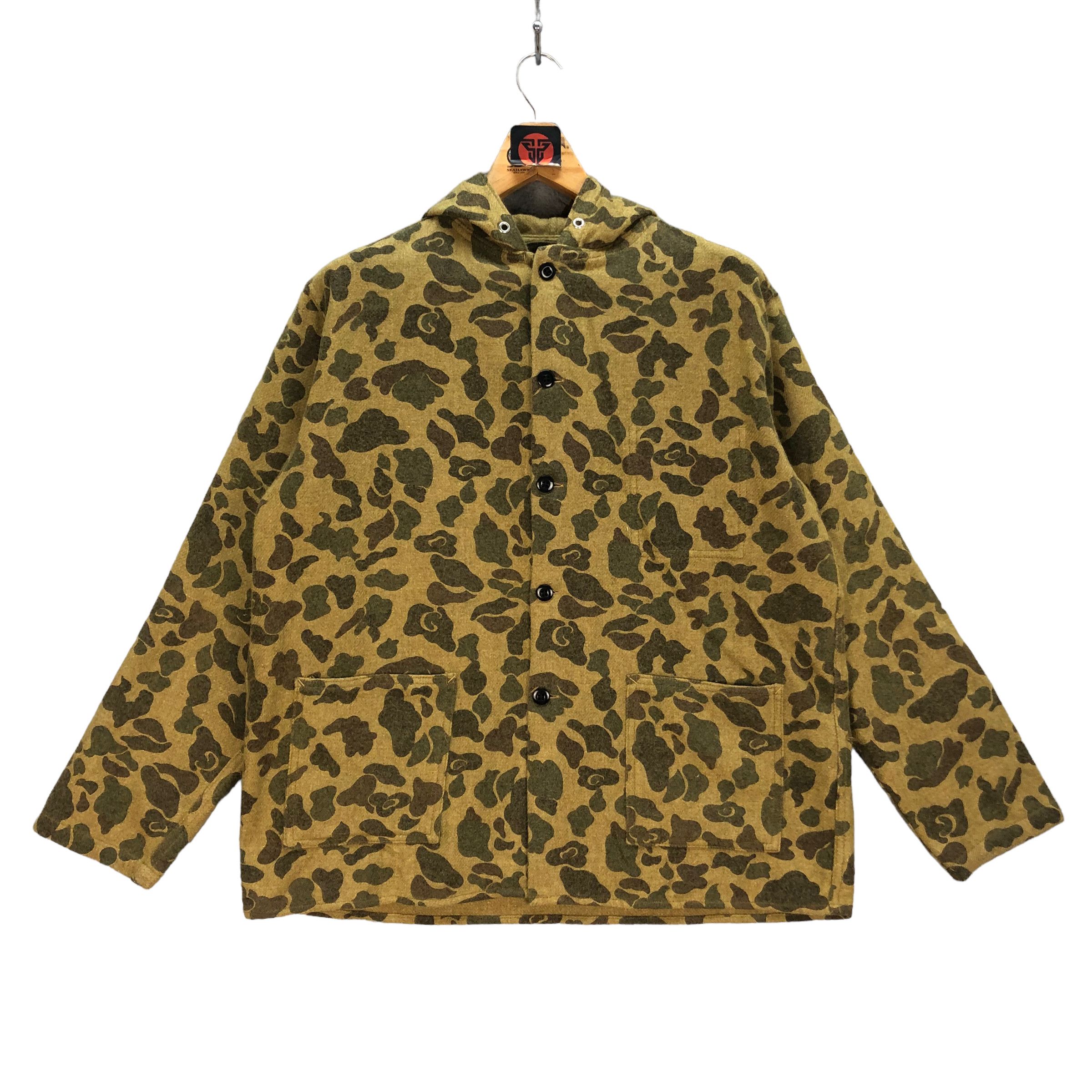 Japan Rags RAW TEX UNITED ARROWS CAMO HOODED JACKET #7270-123 Size US M / EU 48-50 / 2 - 1 Thumbnail
