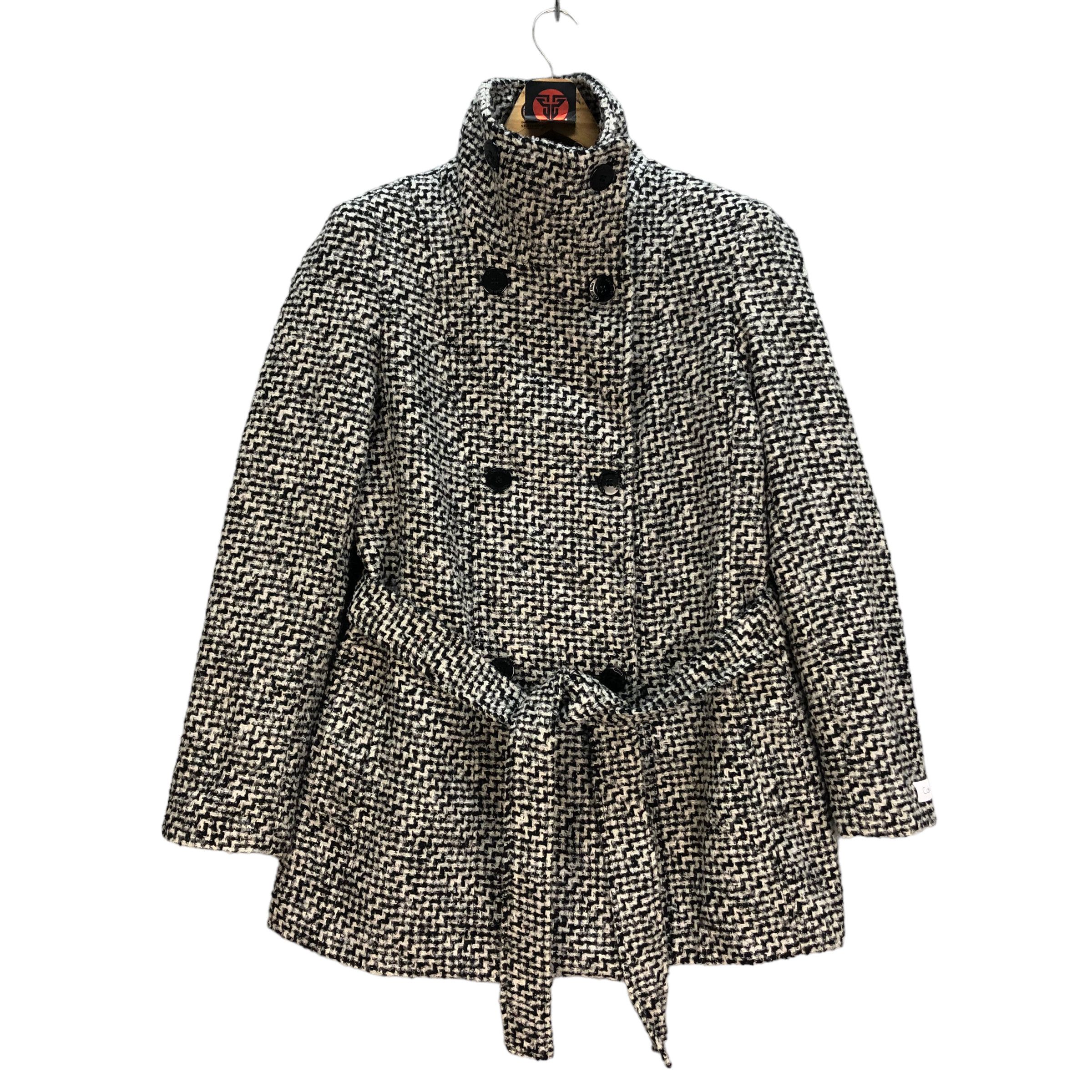 Calvin Klein CALVIN KLEIN BELTED DOUBLE BREASTED COAT #7265-123 Size M / US 6-8 / IT 42-44 - 1 Thumbnail