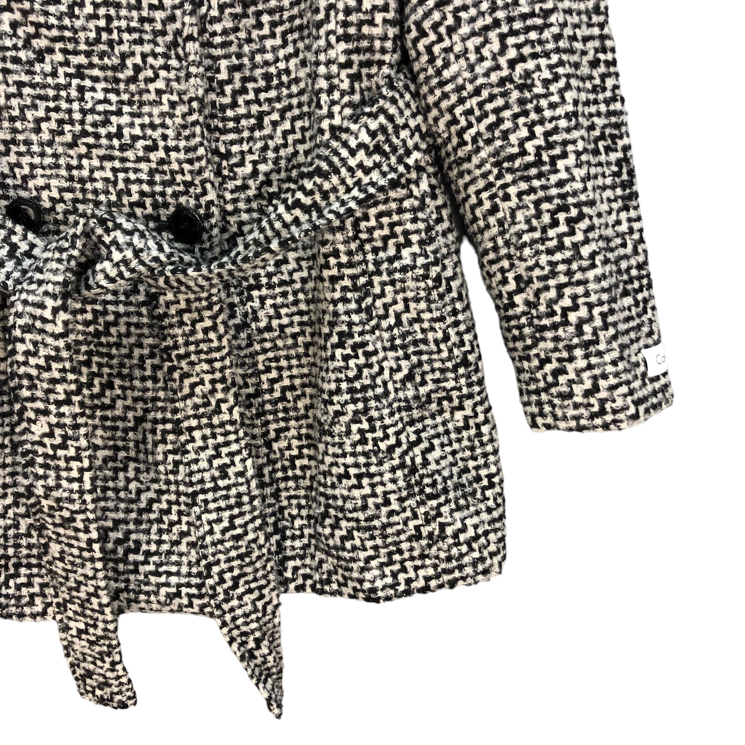 Calvin Klein CALVIN KLEIN BELTED DOUBLE BREASTED COAT #7265-123 Size M / US 6-8 / IT 42-44 - 5 Thumbnail