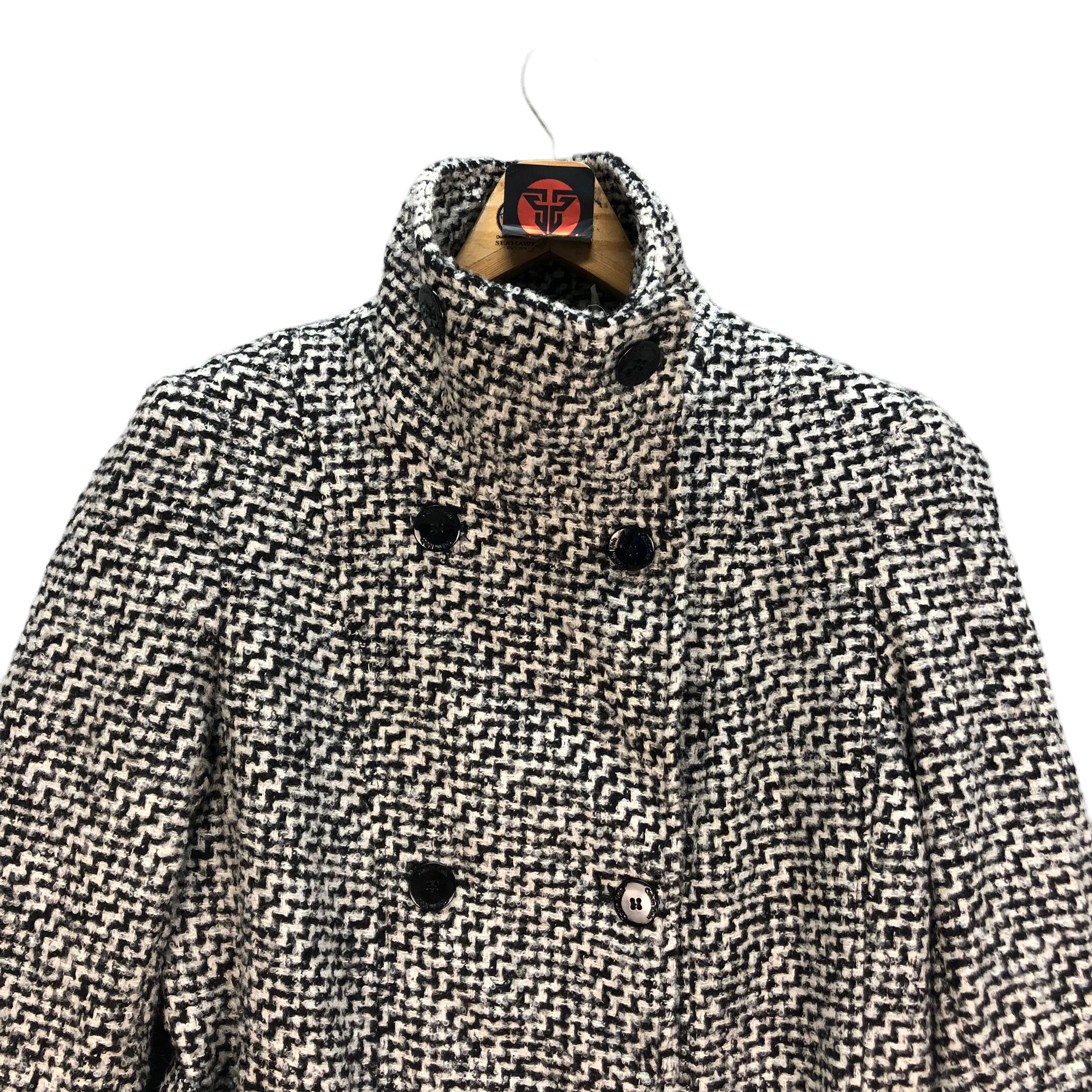 Calvin Klein CALVIN KLEIN BELTED DOUBLE BREASTED COAT #7265-123 Size M / US 6-8 / IT 42-44 - 2 Thumbnail