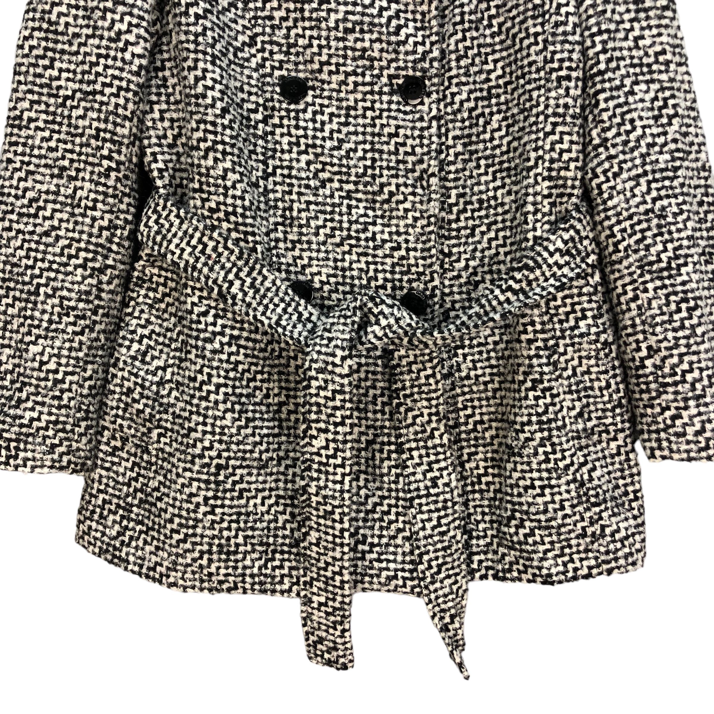 Calvin Klein CALVIN KLEIN BELTED DOUBLE BREASTED COAT #7265-123 Size M / US 6-8 / IT 42-44 - 3 Thumbnail
