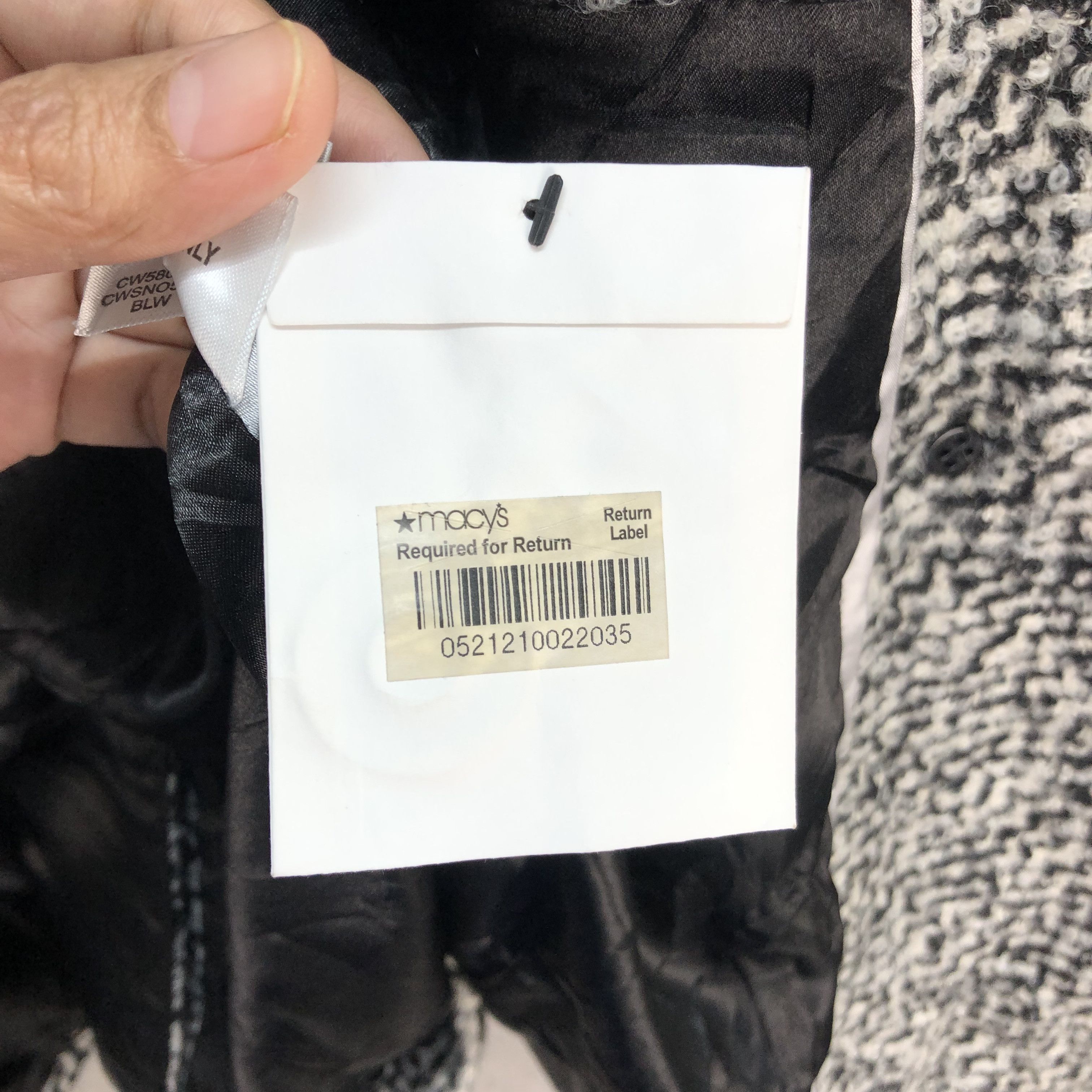 Calvin Klein CALVIN KLEIN BELTED DOUBLE BREASTED COAT #7265-123 Size M / US 6-8 / IT 42-44 - 12 Thumbnail