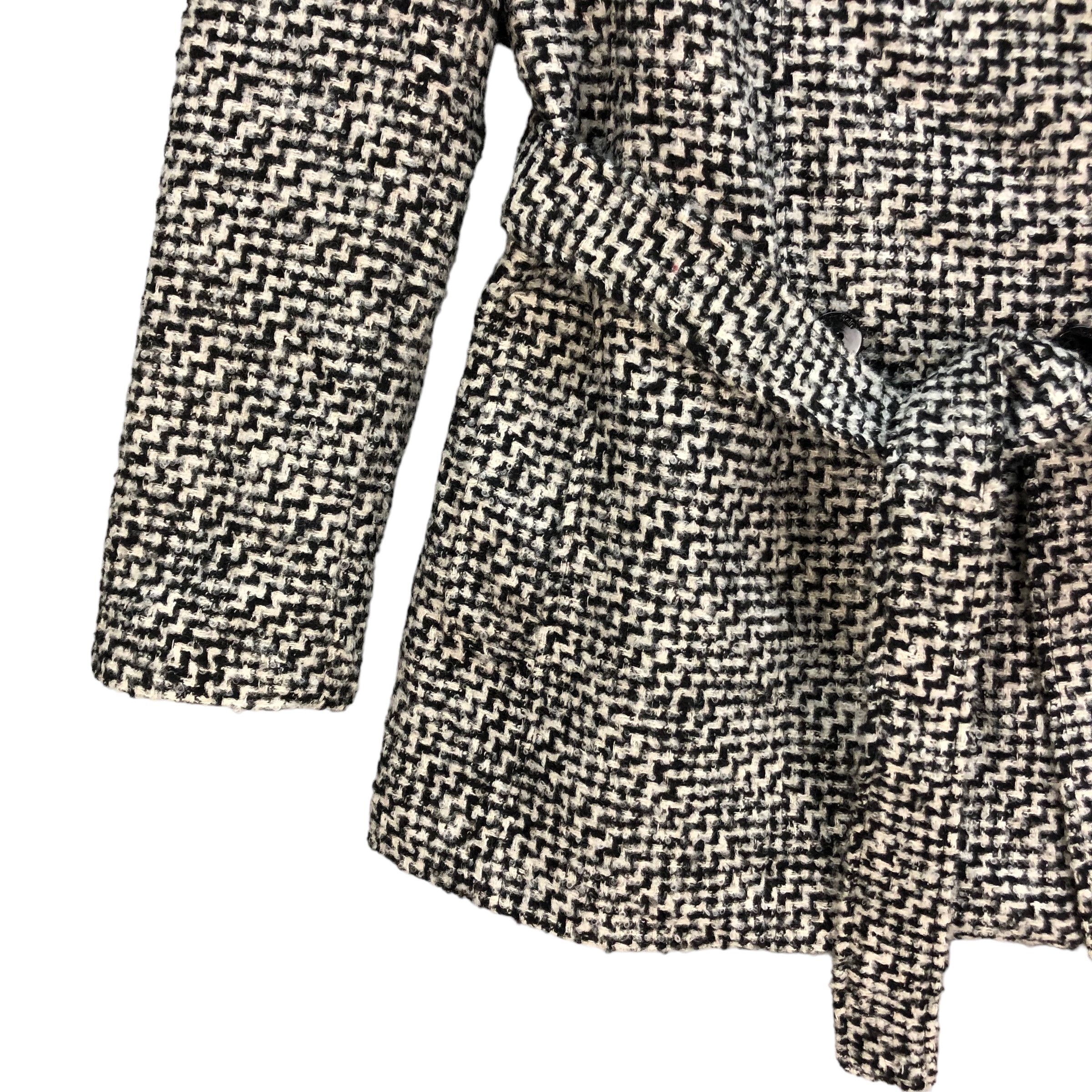 Calvin Klein CALVIN KLEIN BELTED DOUBLE BREASTED COAT #7265-123 Size M / US 6-8 / IT 42-44 - 4 Thumbnail