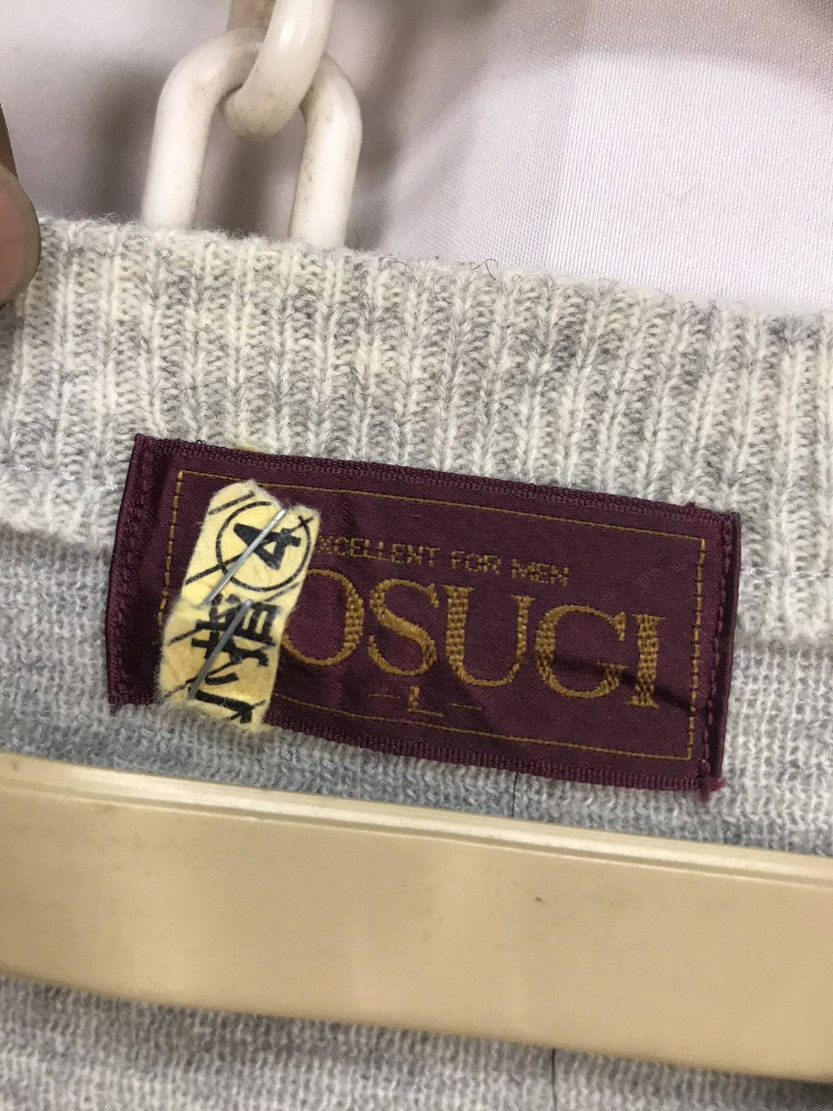 Japanese Brand × Vintage Vintage wool vneck sweatshirt by kosugi Size US M / EU 48-50 / 2 - 3 Thumbnail