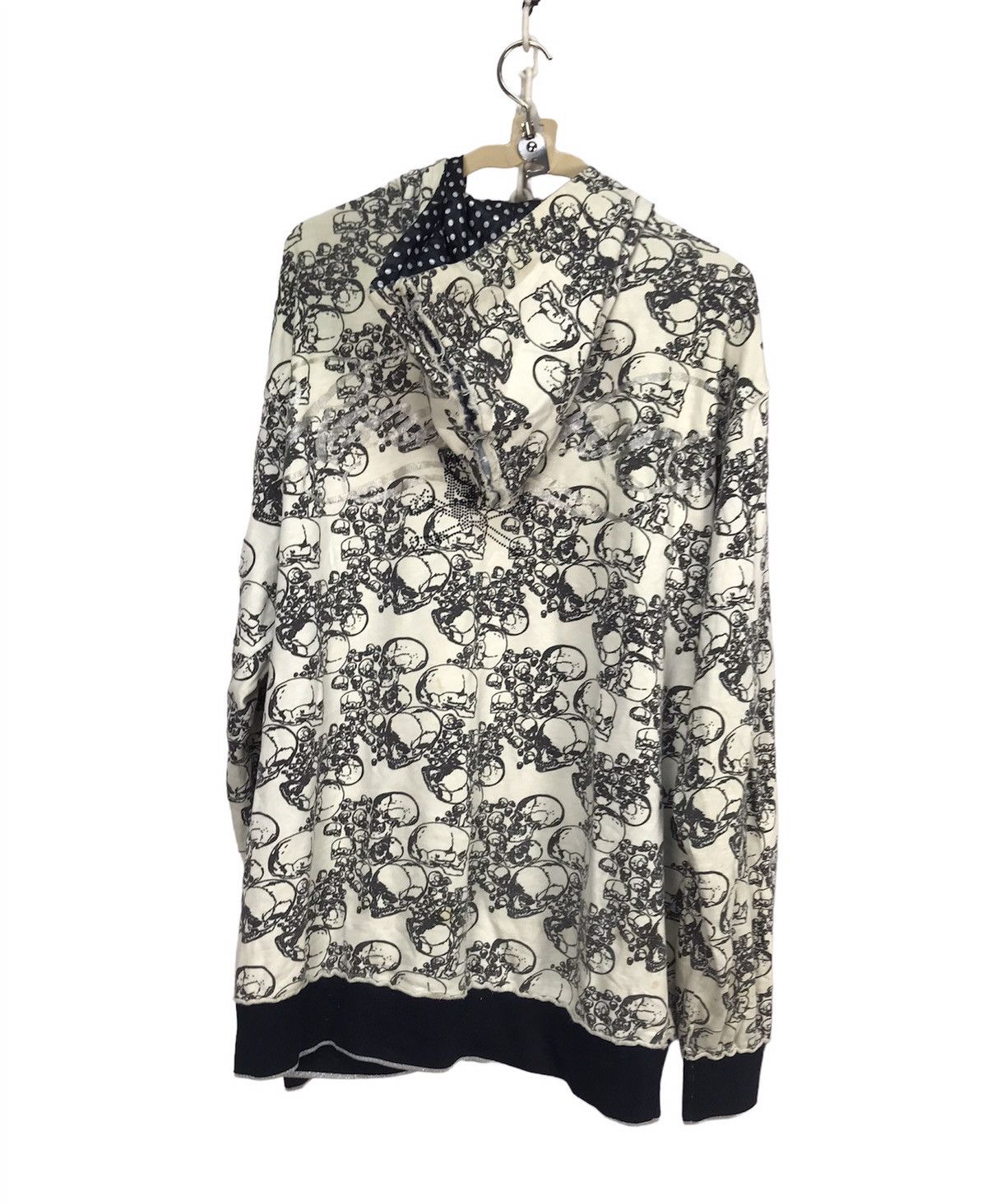 Japanese Brand × Other × Vintage Skull fullprint distressed zipper hoodie Size US L / EU 52-54 / 3 - 2 Thumbnail