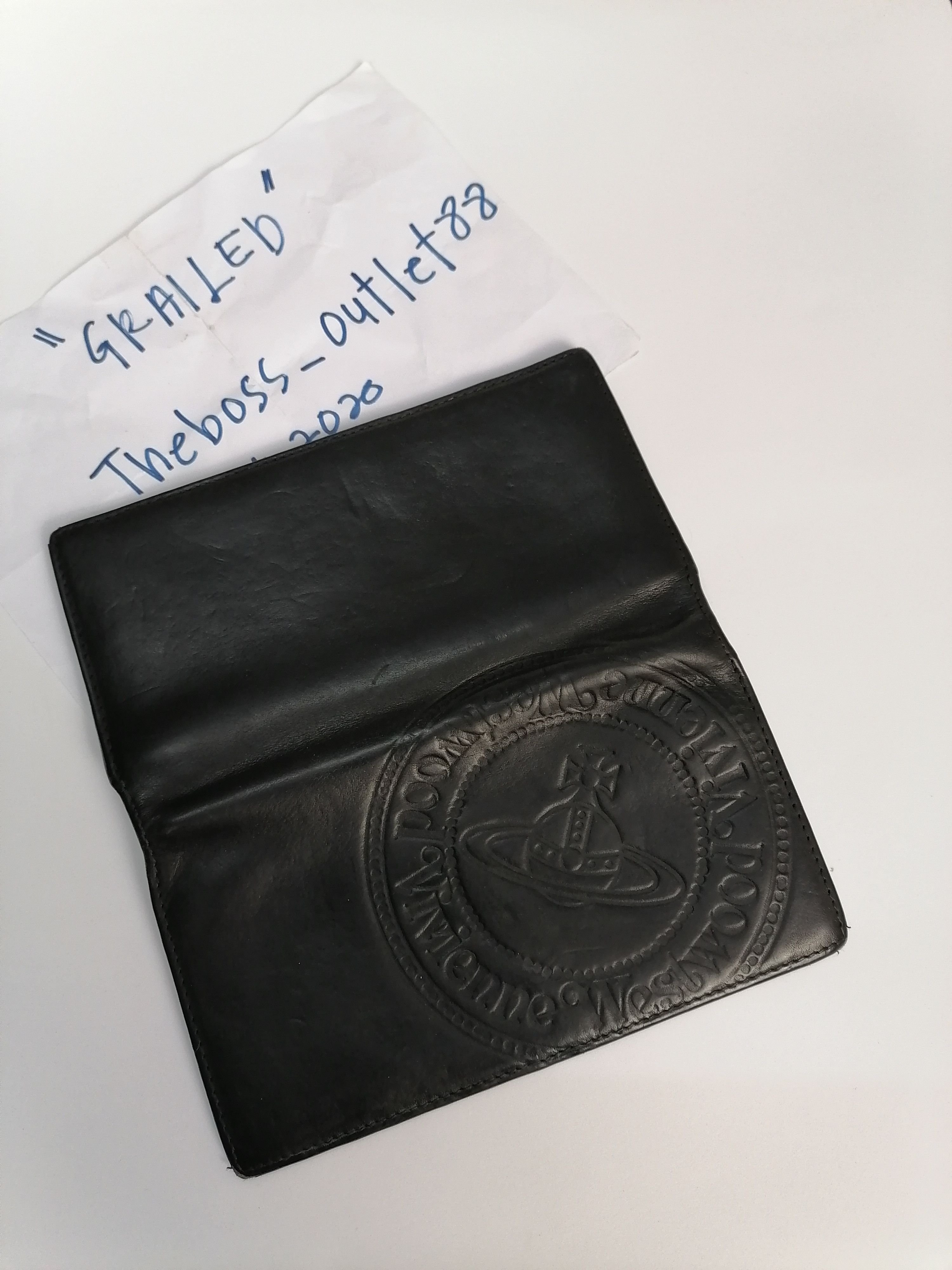 Vivienne Westwood Vivienne Westwood Embossed Logo Leather Long Wallet Size ONE SIZE - 1 Thumbnail