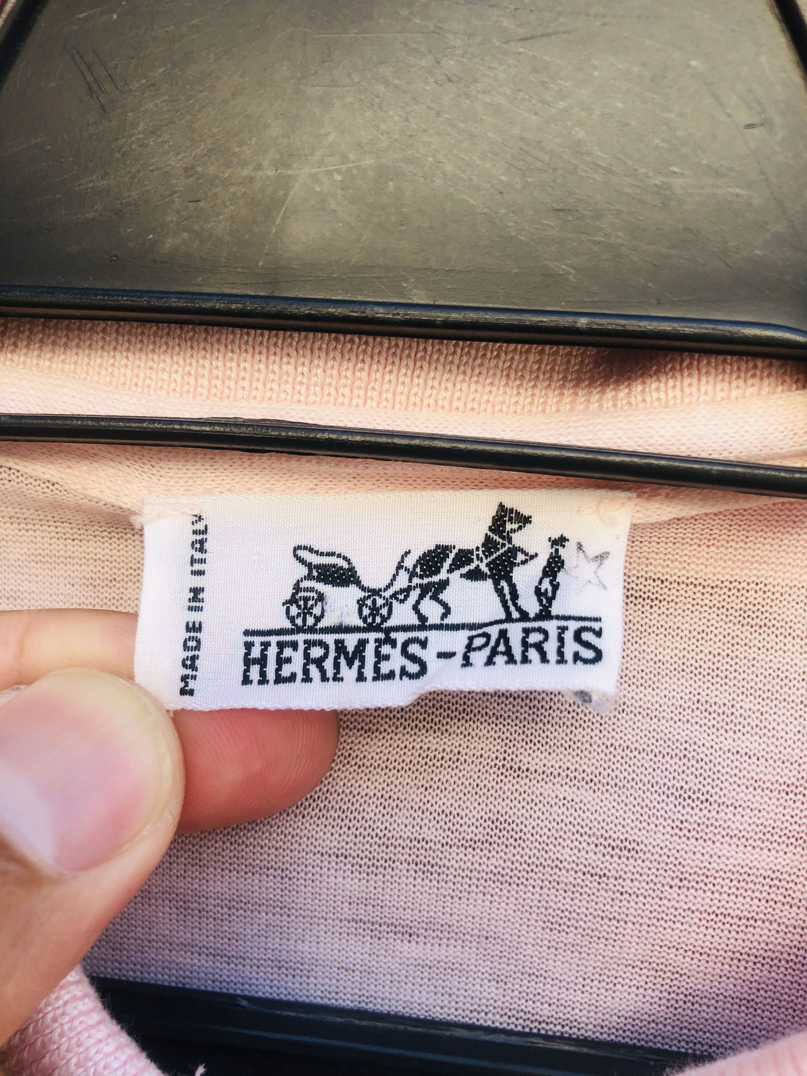 Hermes × Vintage Vintage Hermes Designer Fashion Style Pink Colour Shirt Size US M / EU 48-50 / 2 - 5 Thumbnail