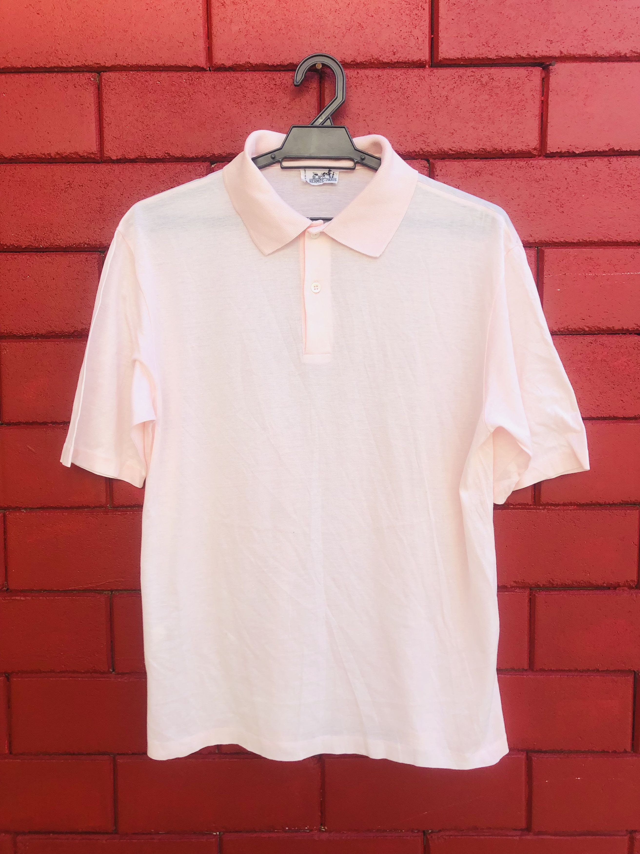 Hermes × Vintage Vintage Hermes Designer Fashion Style Pink Colour Shirt Size US M / EU 48-50 / 2 - 1 Thumbnail