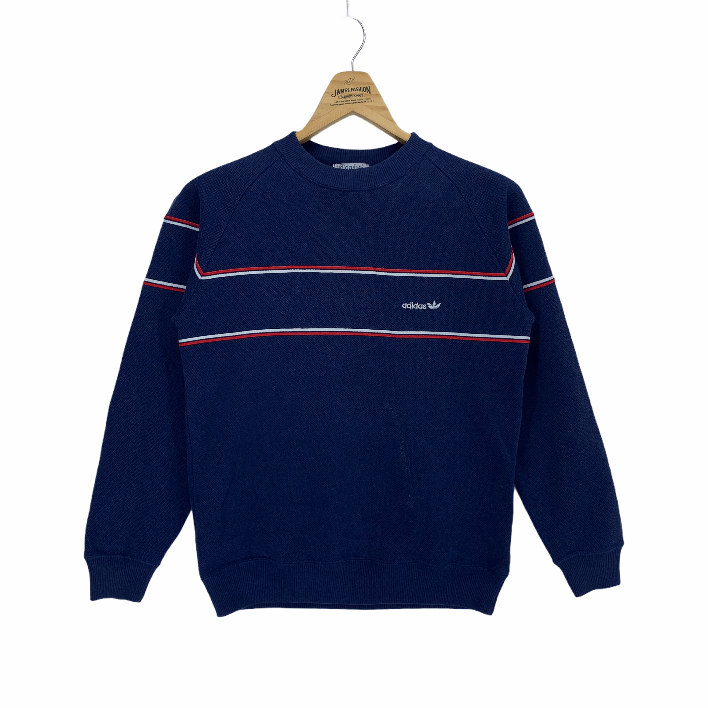 Adidas Vintage Adidas Trefoil Small Logo Sweatshirts #2933-44 Size US XS / EU 42 / 0 - 1 Thumbnail