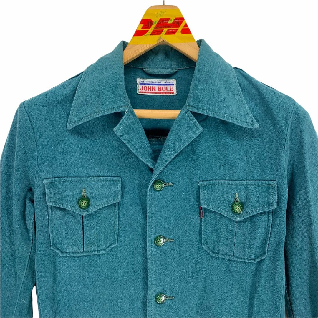 Johnbull Vintage John Bull Green Chore Jacket #3236-45 Size US XS / EU 42 / 0 - 2 Thumbnail