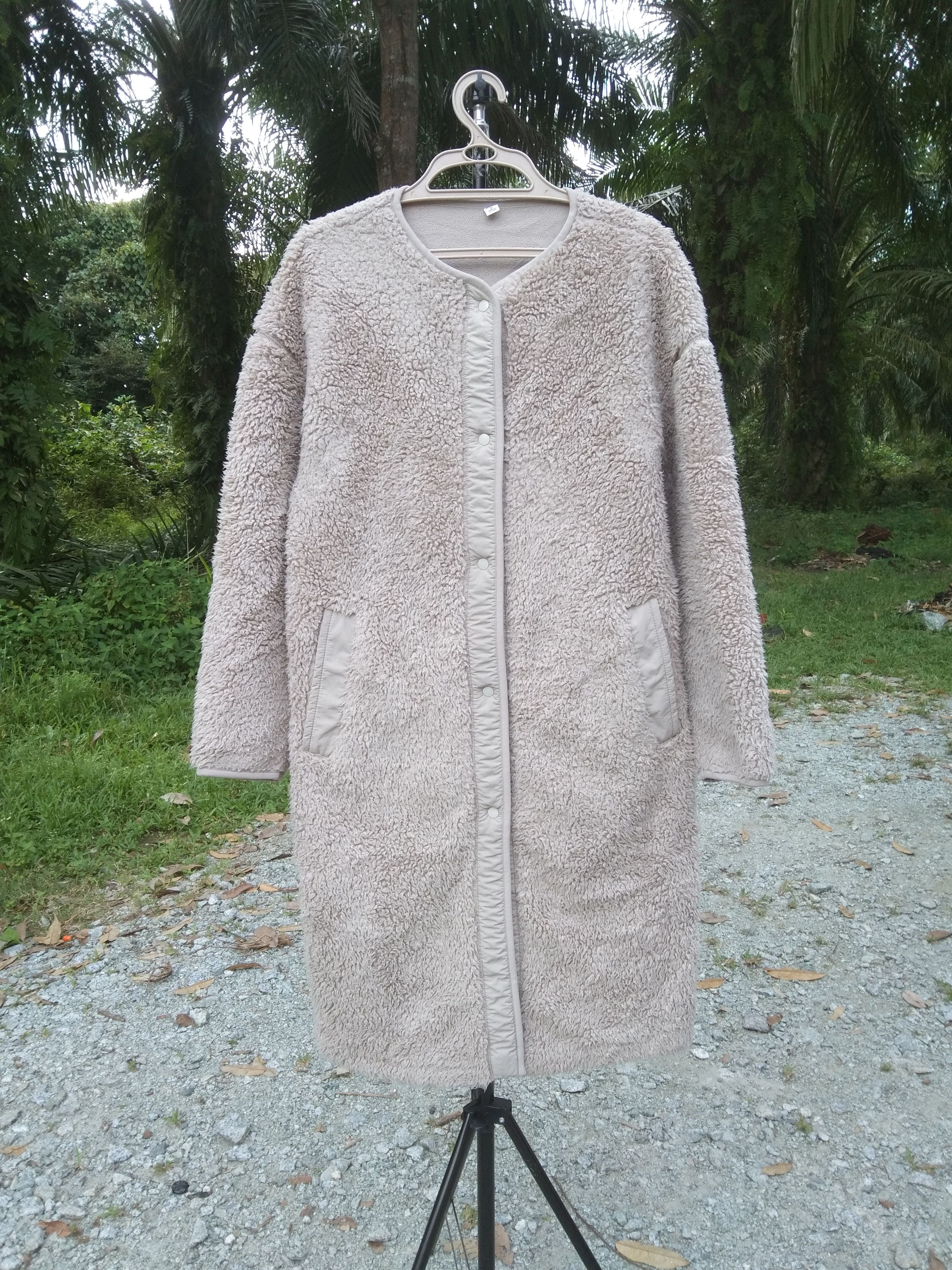 Japanese Brand UNIQLO DEEP PILE FLEECE LONG COAT Size M / US 6-8 / IT 42-44 - 7 Thumbnail