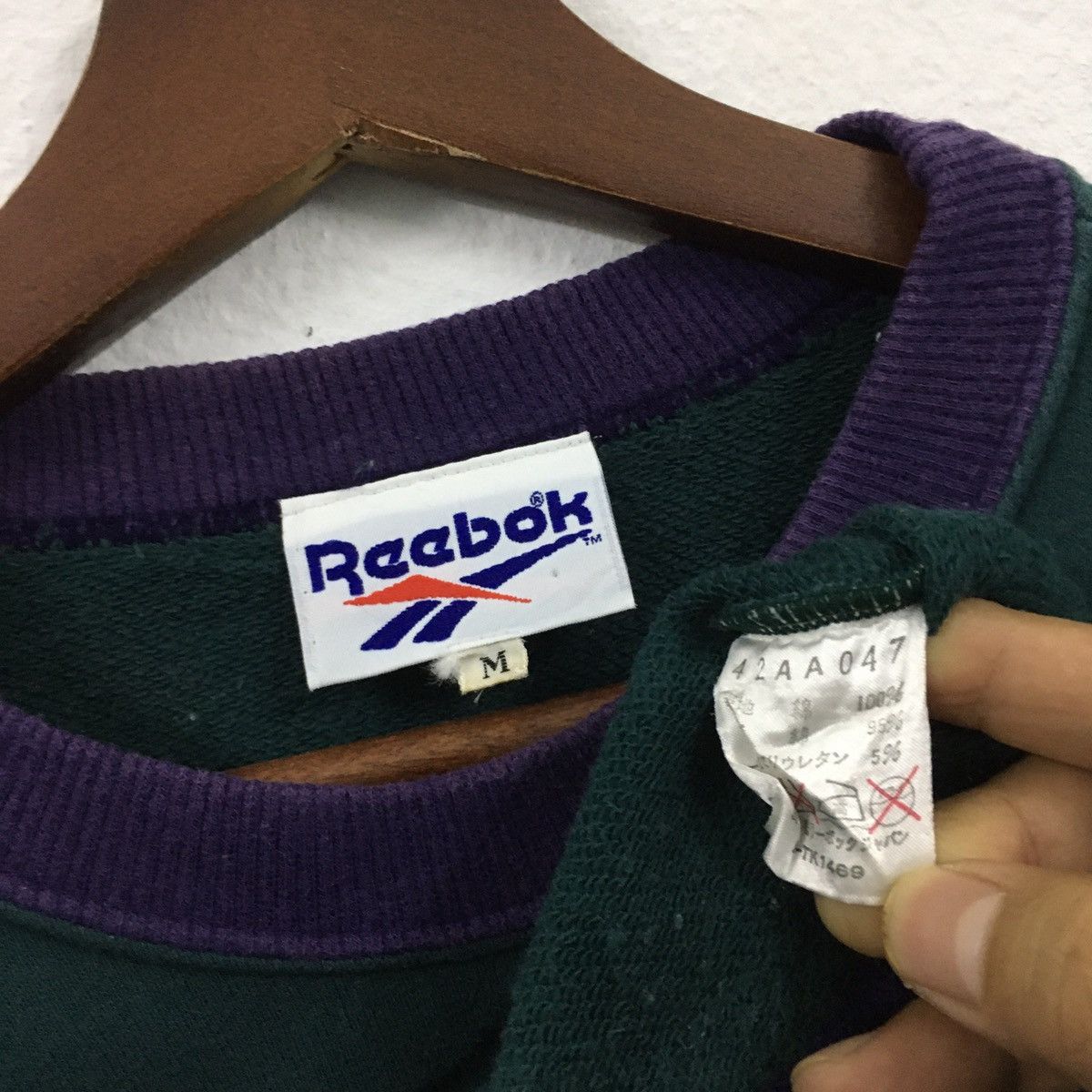 Reebok × Vintage Rare Vintage Reebok Big Logo Embroidery Sweatshirt Size US M / EU 48-50 / 2 - 3 Thumbnail