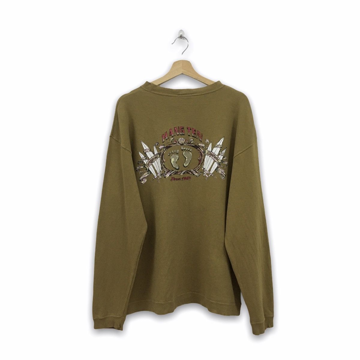 Hang Ten × Vintage Rare Vintage Hang Ten Sweatshirt Size US M / EU 48-50 / 2 - 1 Thumbnail