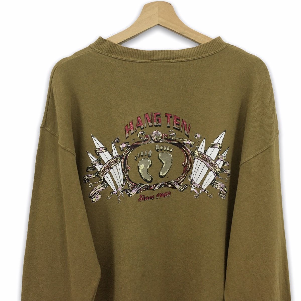 Hang Ten × Vintage Rare Vintage Hang Ten Sweatshirt Size US M / EU 48-50 / 2 - 4 Thumbnail