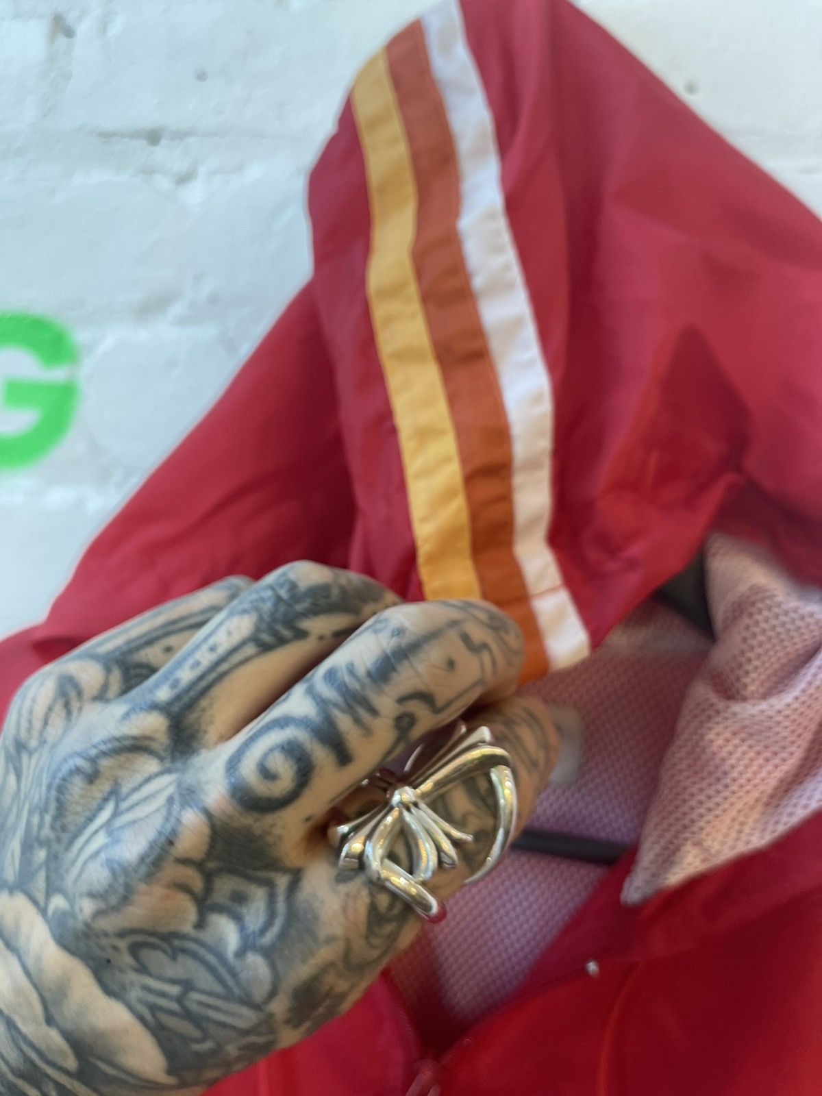 Vintage 90s BITCH SKATEBOARD BRAND New NYLON Red Jacket Windbreaker Size US M / EU 48-50 / 2 - 8 Thumbnail