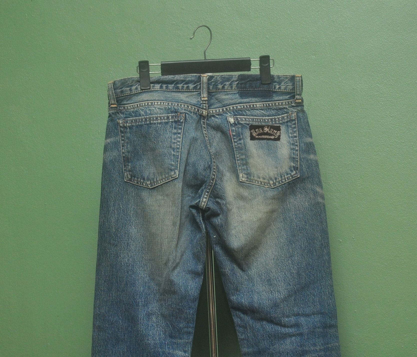 Japanese Brand × Vintage Vintage RNA Slang Distressed Denim travis Scott Style Size US 33 - 3 Thumbnail