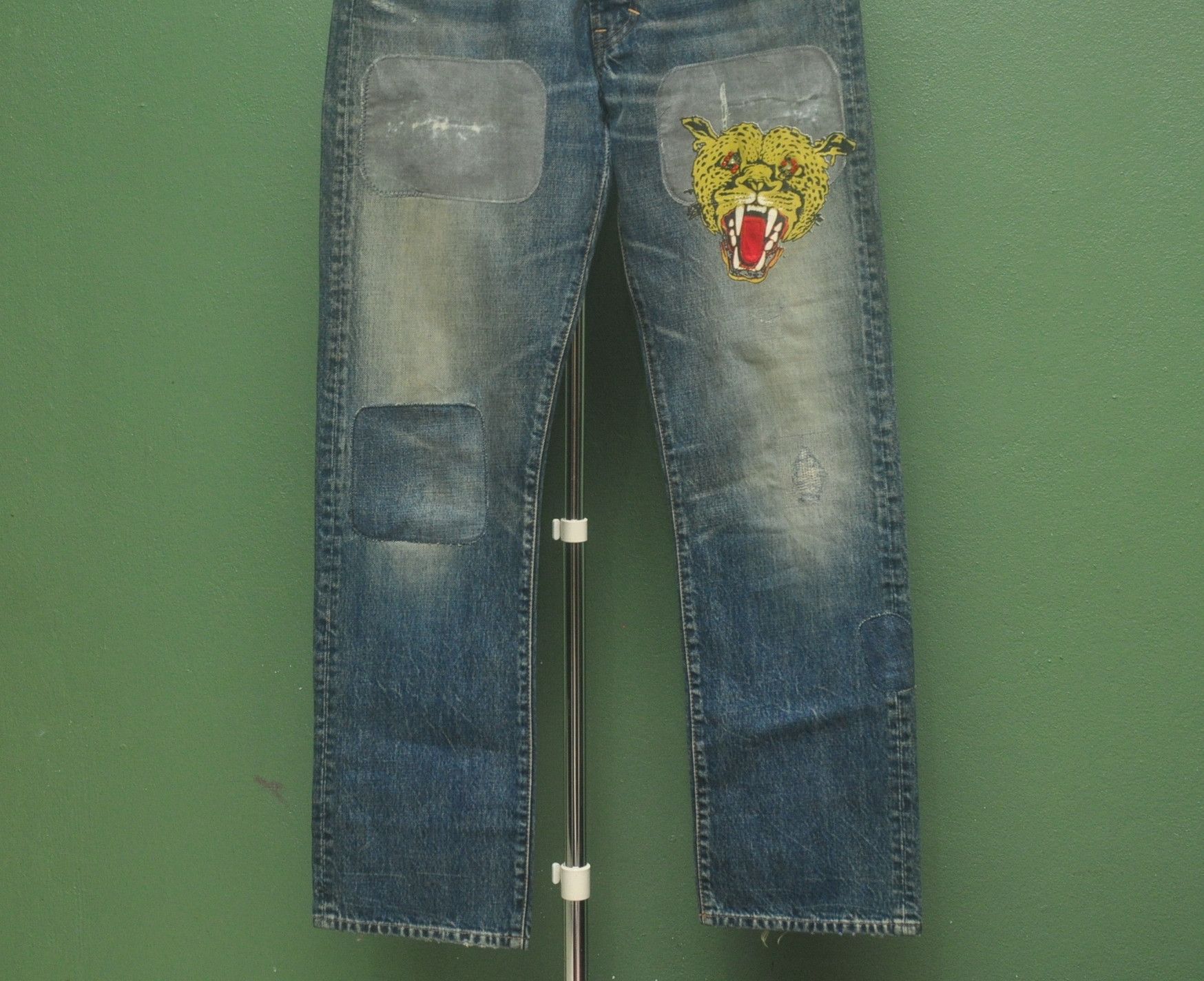Japanese Brand × Vintage Vintage RNA Slang Distressed Denim travis Scott Style Size US 33 - 5 Thumbnail