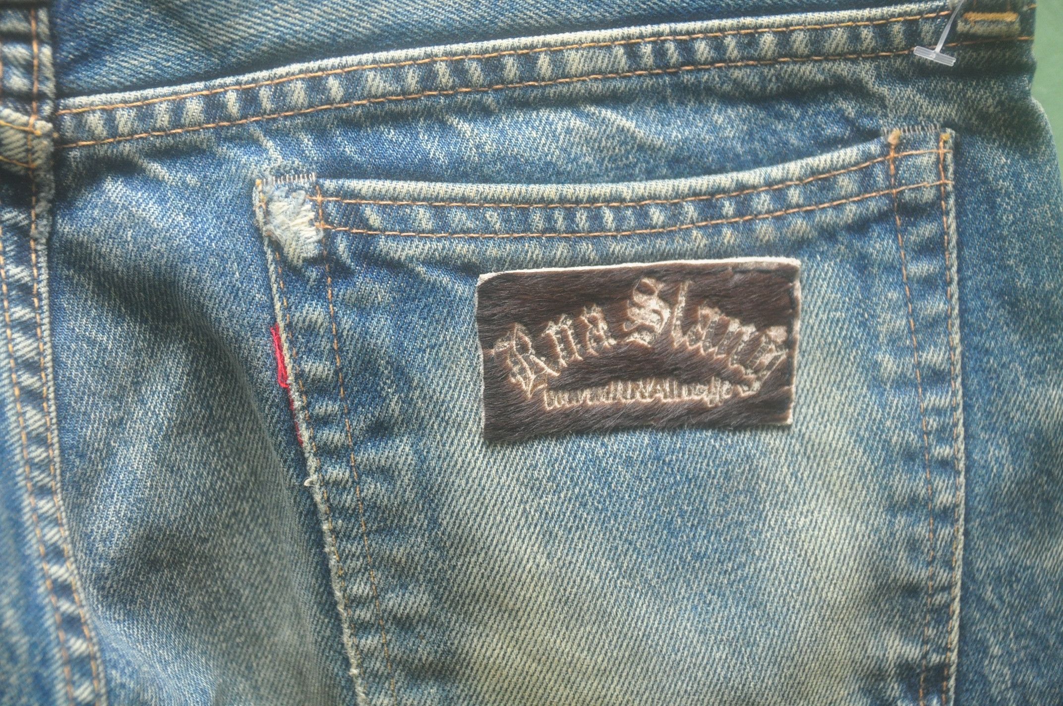 Japanese Brand × Vintage Vintage RNA Slang Distressed Denim travis Scott Style Size US 33 - 8 Thumbnail