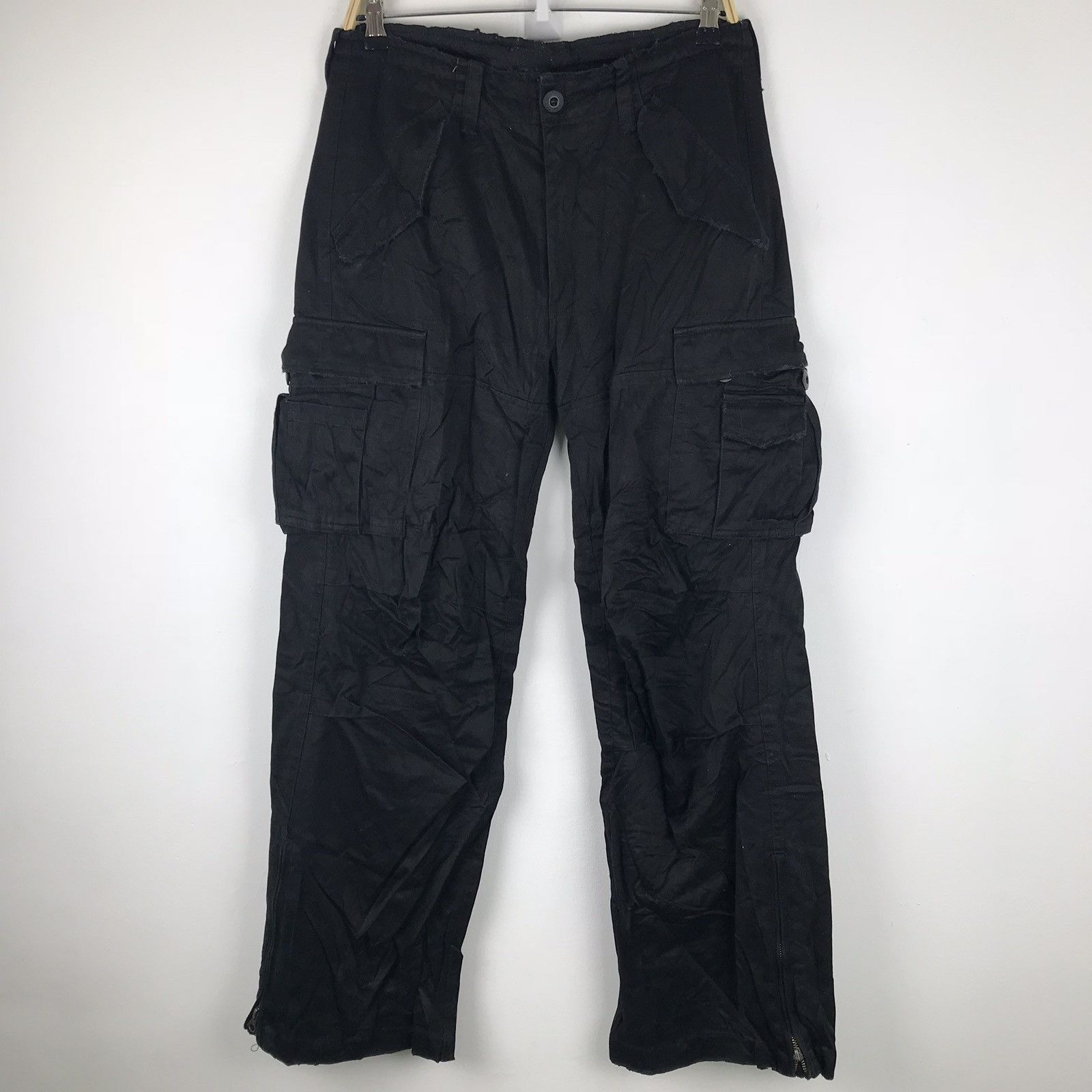 Japanese Brand × Vintage X112 VTG LUCY TACTICAL BONDAGE SKATE CARGO PANTS Size US 34 / EU 50 - 4 Thumbnail