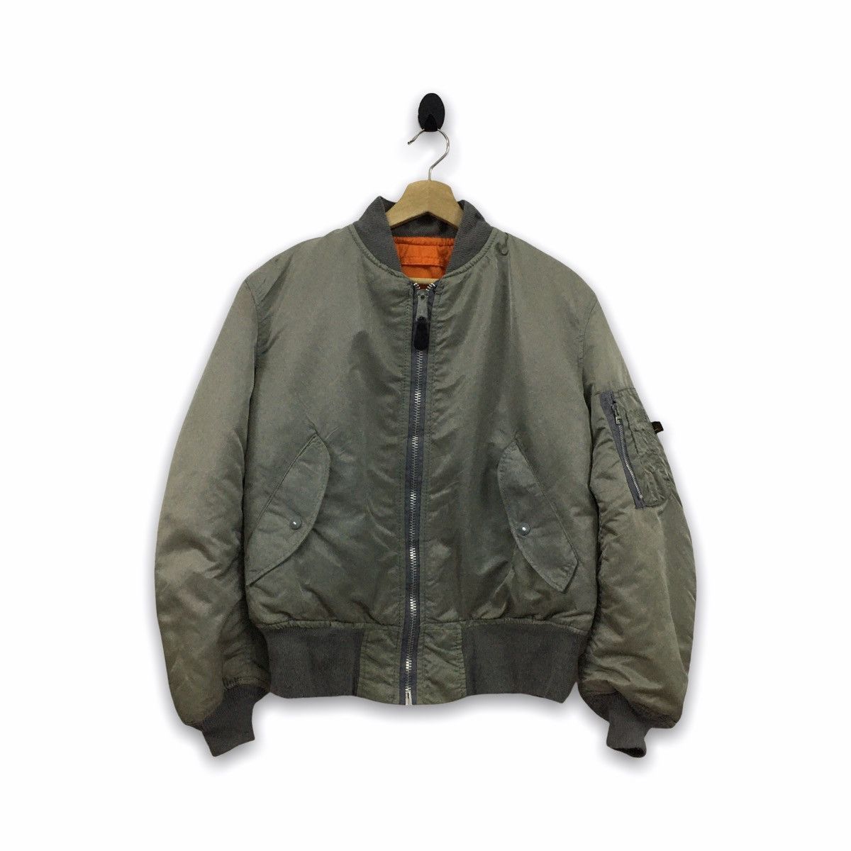 Alpha Industries × Vintage Vintage Alpha Industries Flight Bomber Jacket Size US M / EU 48-50 / 2 - 1 Thumbnail