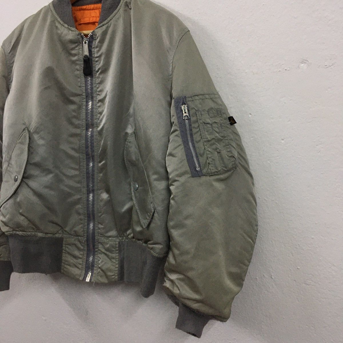 Alpha Industries × Vintage Vintage Alpha Industries Flight Bomber Jacket Size US M / EU 48-50 / 2 - 8 Thumbnail