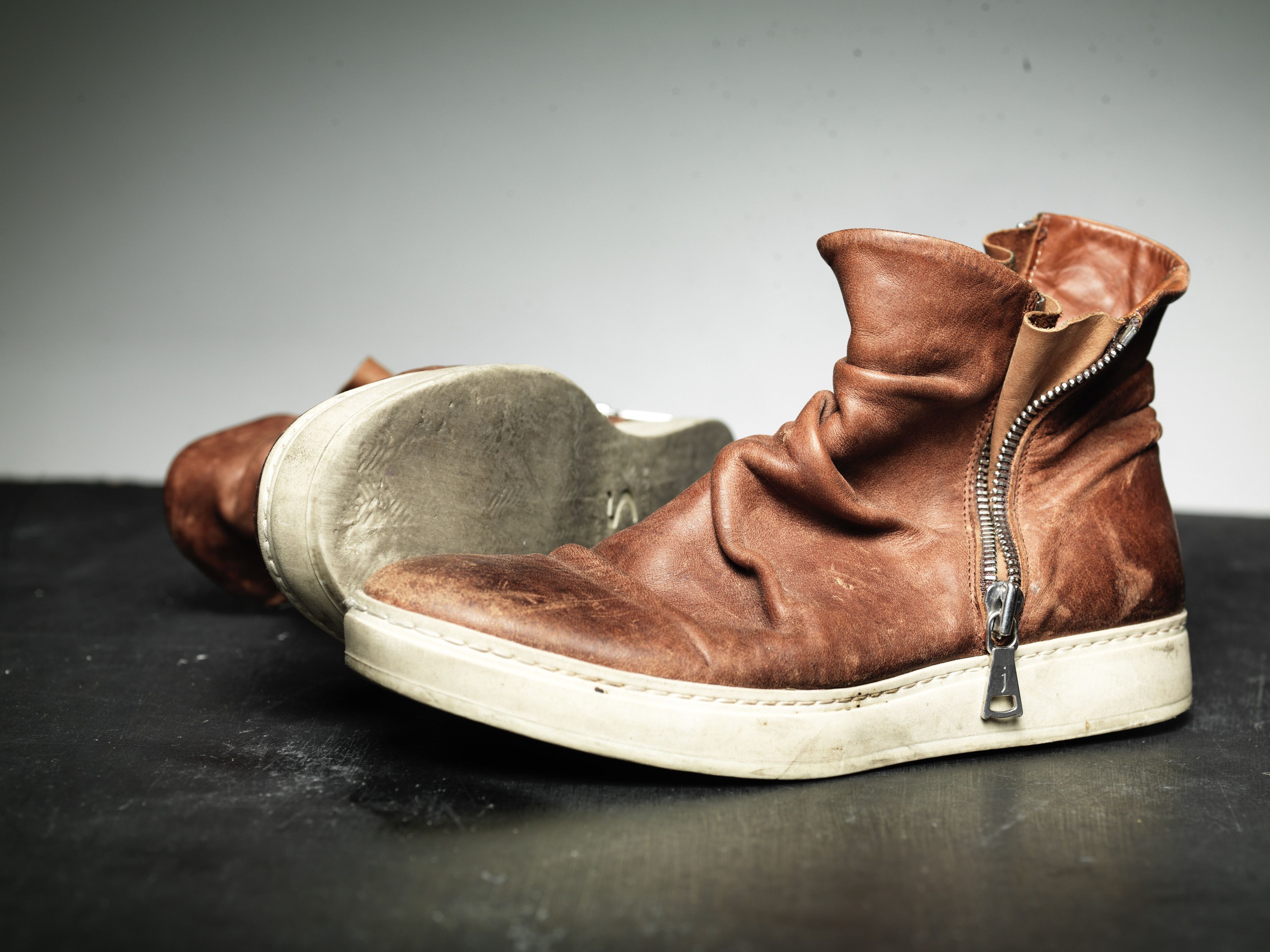 John Varvatos John Varvatos Leather Sharpei Boots Brown Size 10 Size US 10 / EU 43 - 2 Thumbnail
